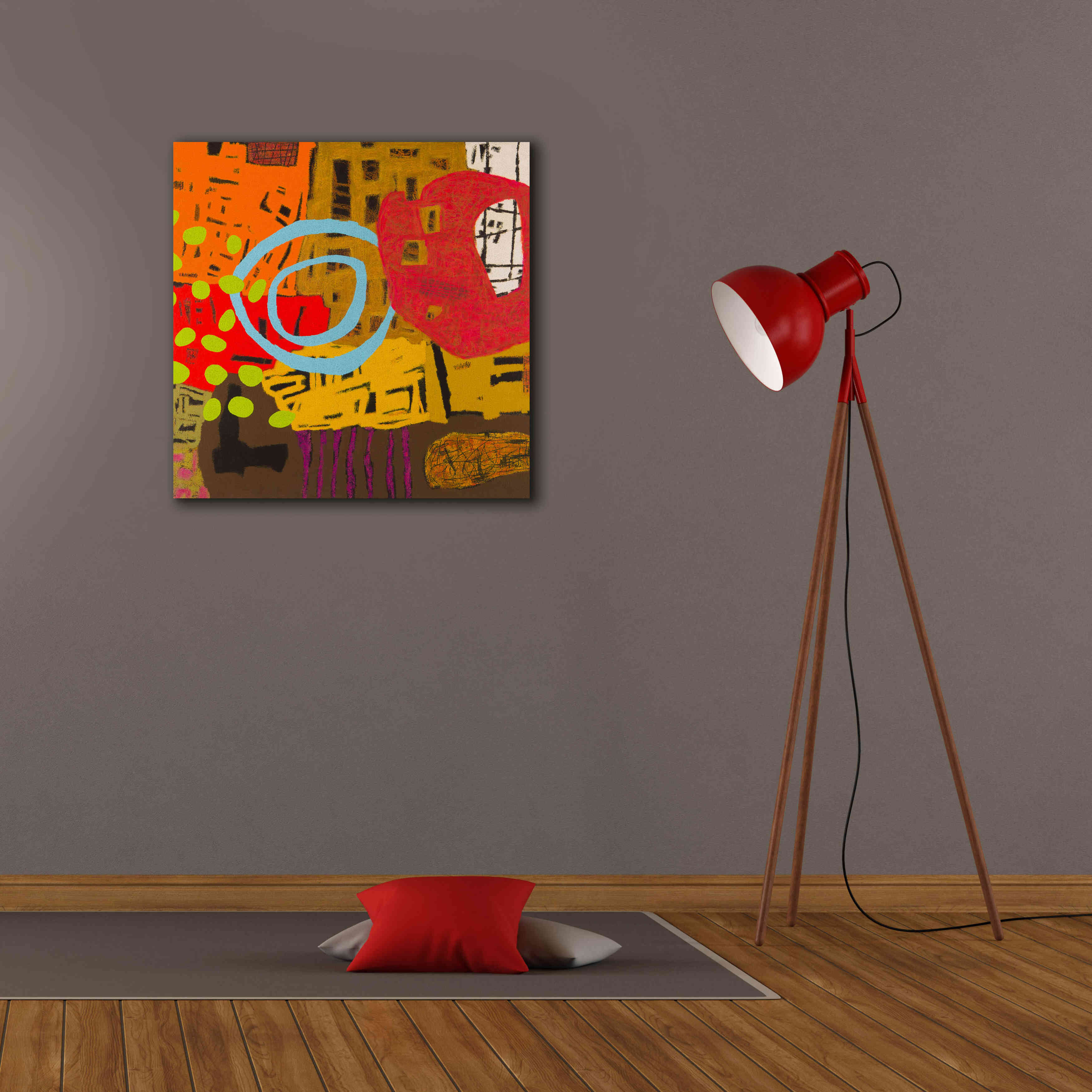 'Conversations in the Abstract 28' by Downs, Giclee Canvas Wall Art,26x26