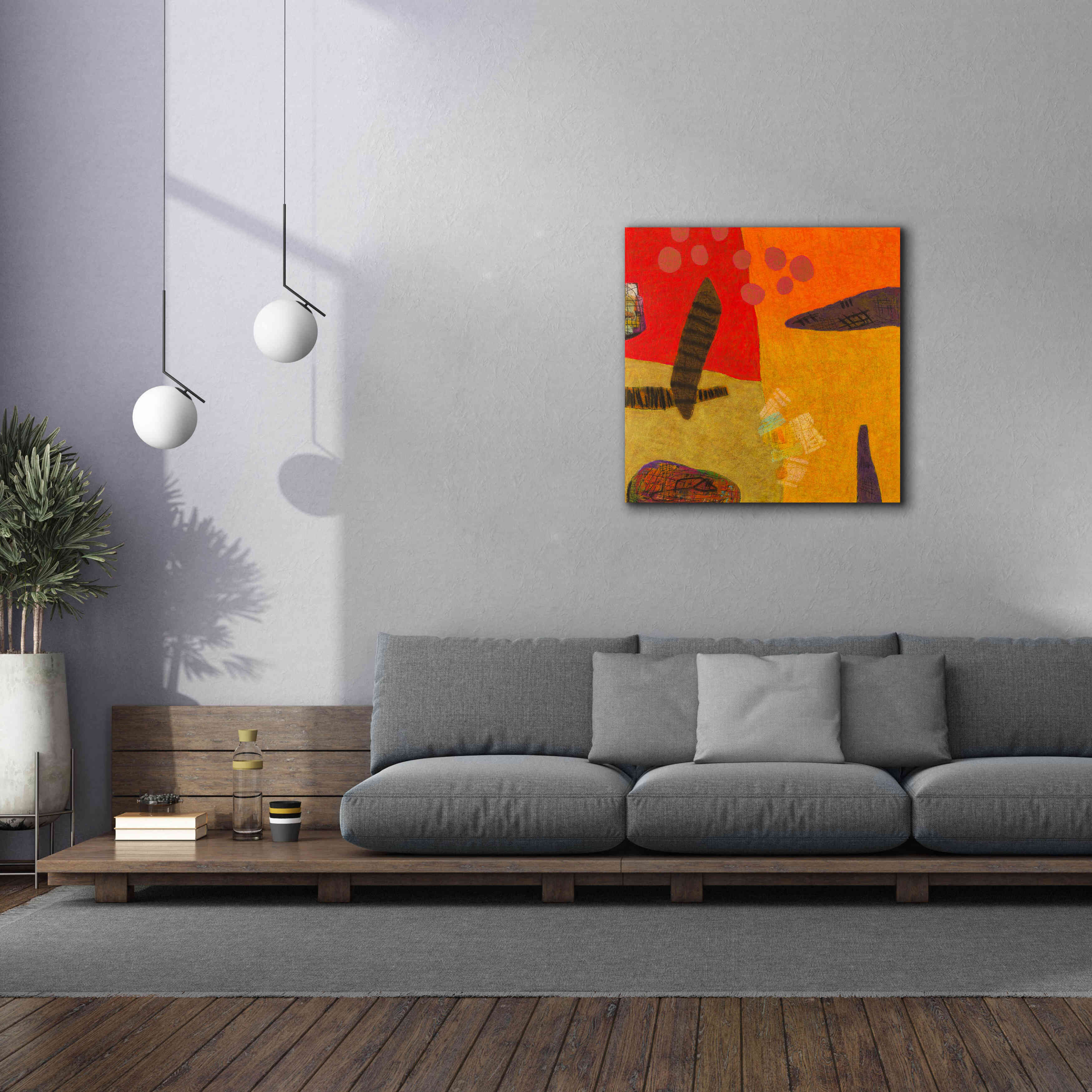 'Conversations in the Abstract 29' by Downs, Giclee Canvas Wall Art,37x37