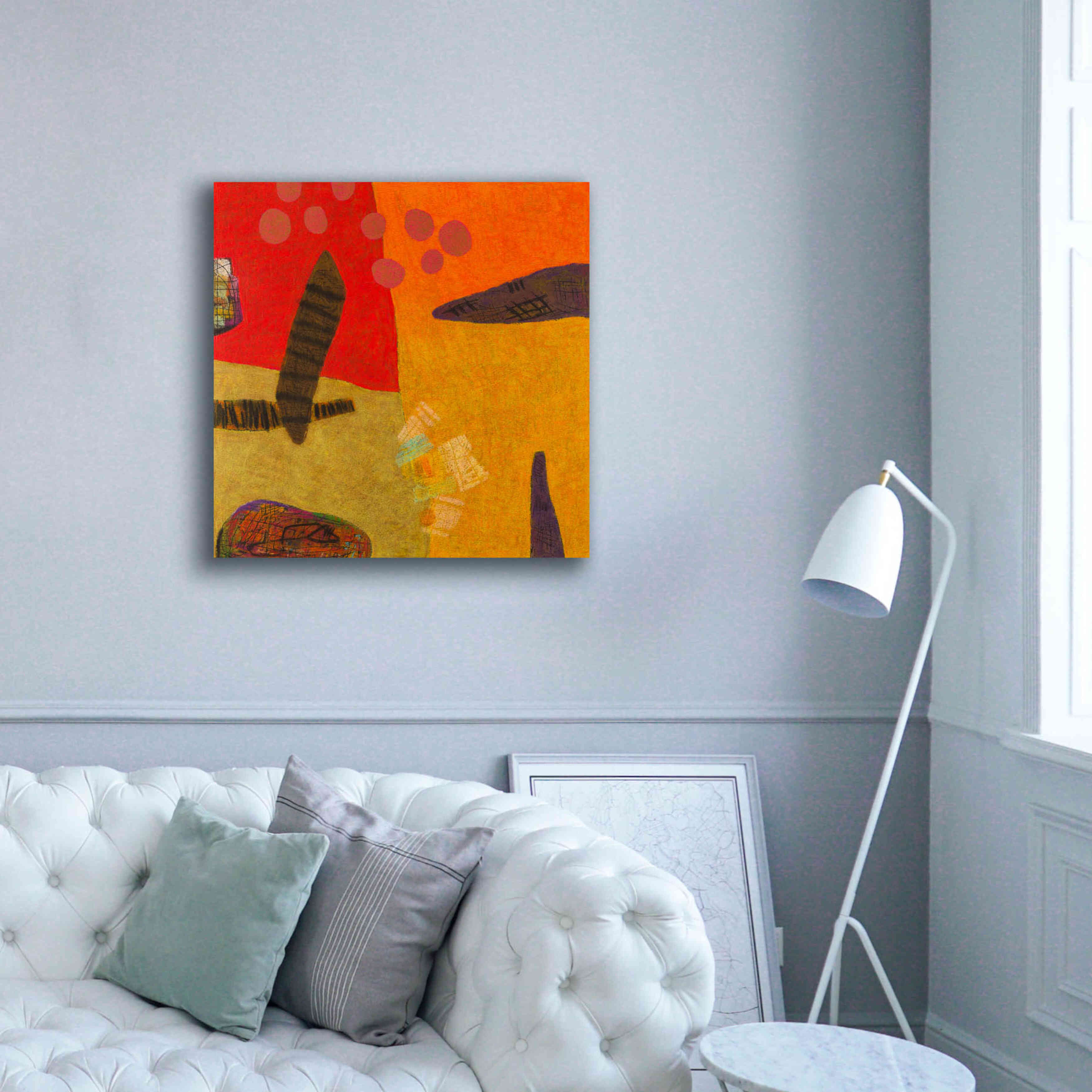 'Conversations in the Abstract 29' by Downs, Giclee Canvas Wall Art,37x37