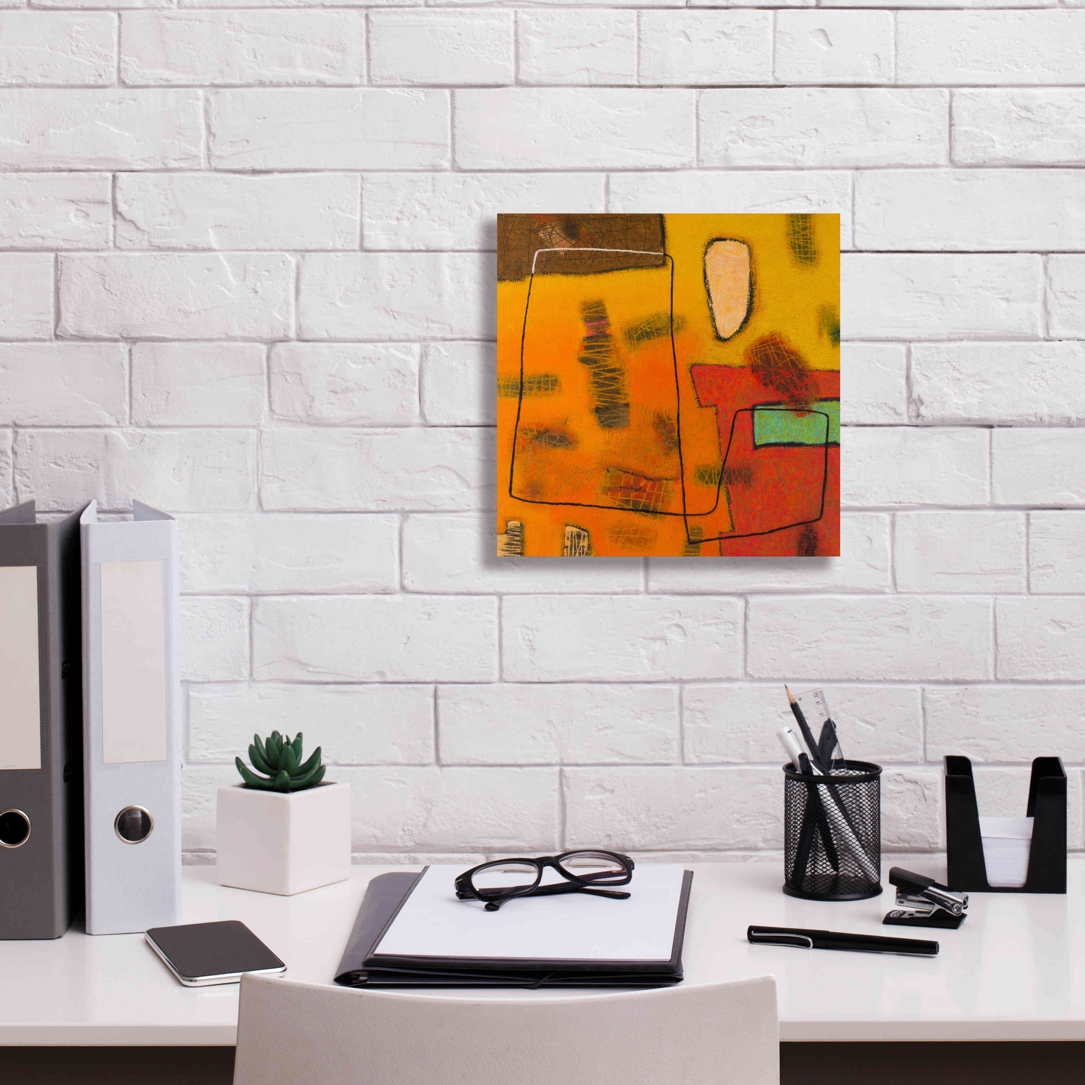 'Conversations in the Abstract 31' by Downs, Giclee Canvas Wall Art,12x12