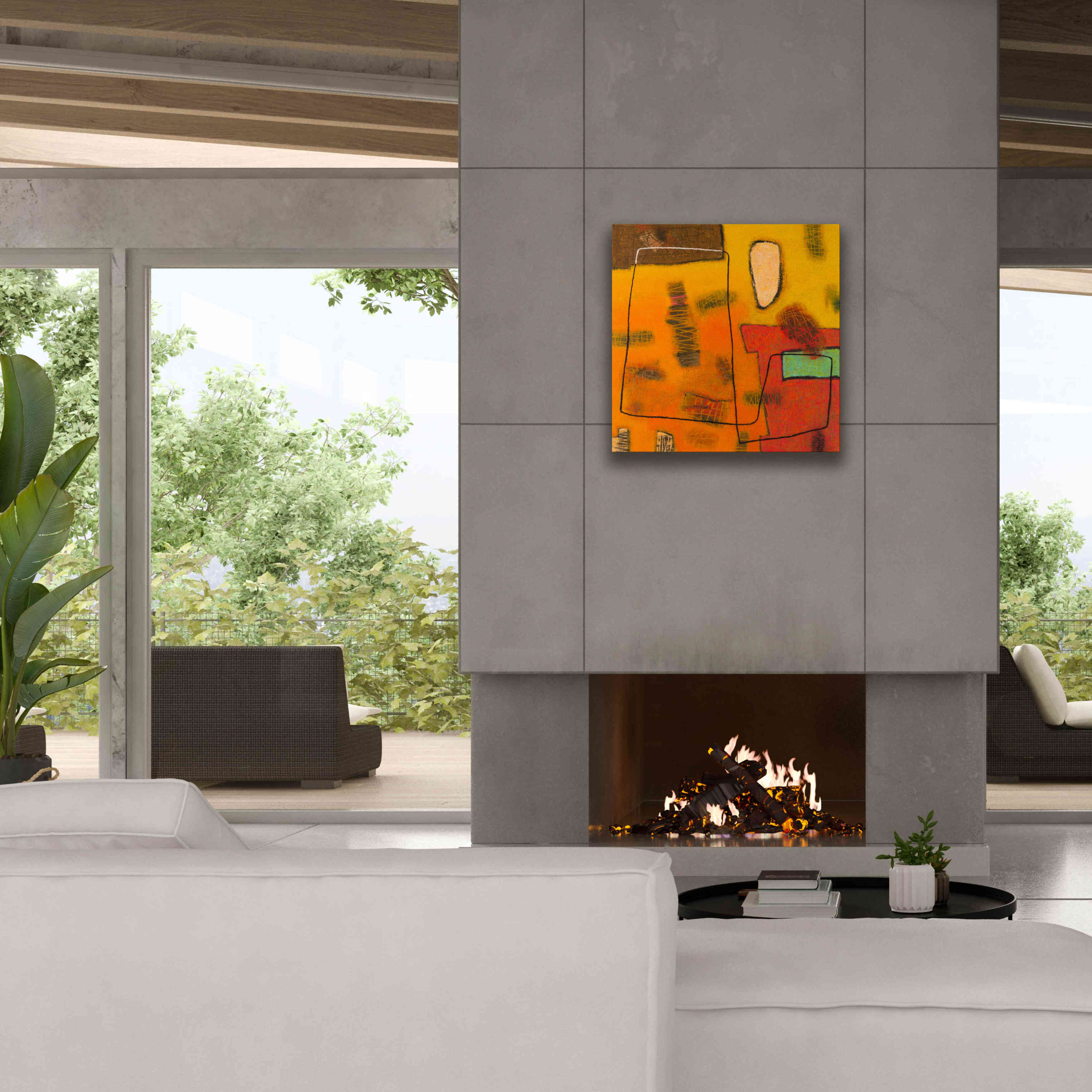 'Conversations in the Abstract 31' by Downs, Giclee Canvas Wall Art,26x26