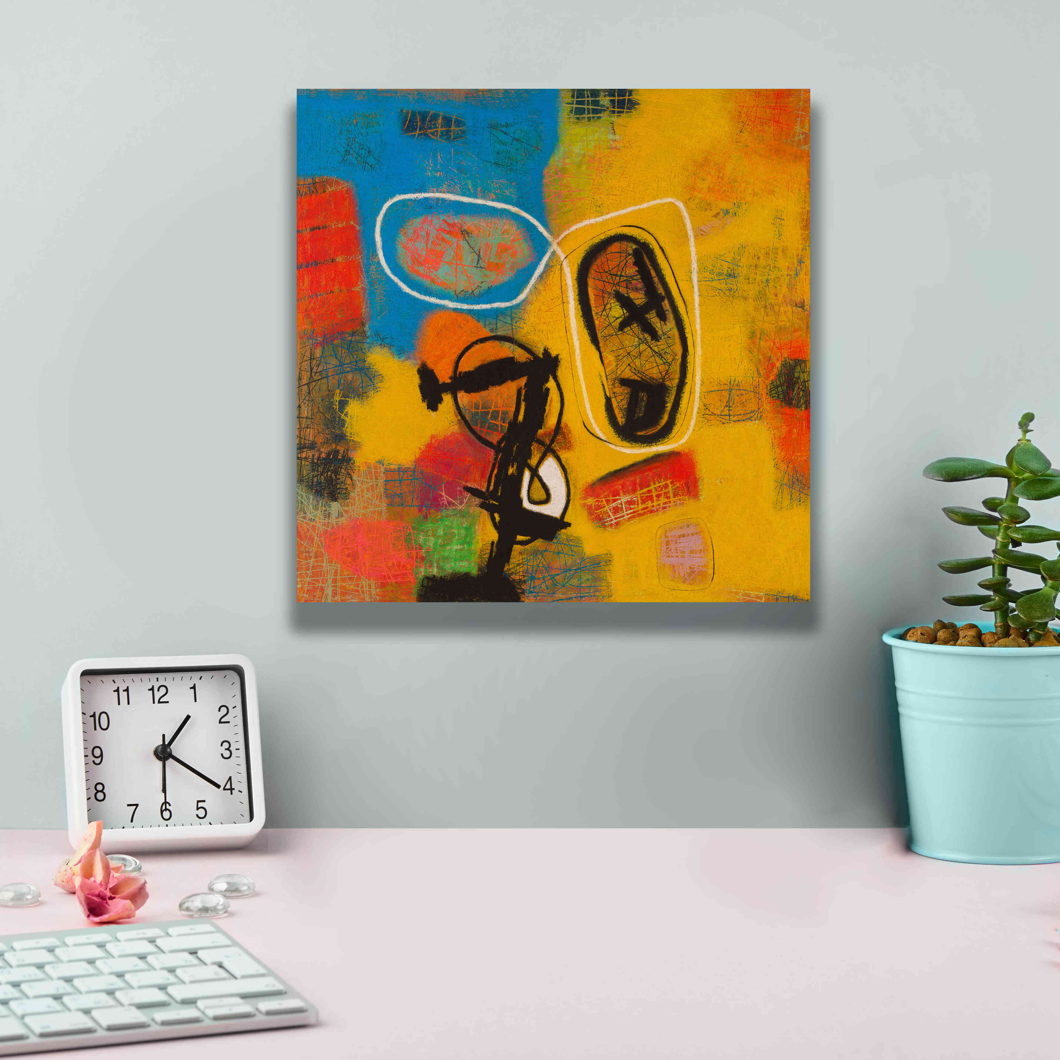'Conversations in the Abstract 32' by Downs, Giclee Canvas Wall Art,12x12