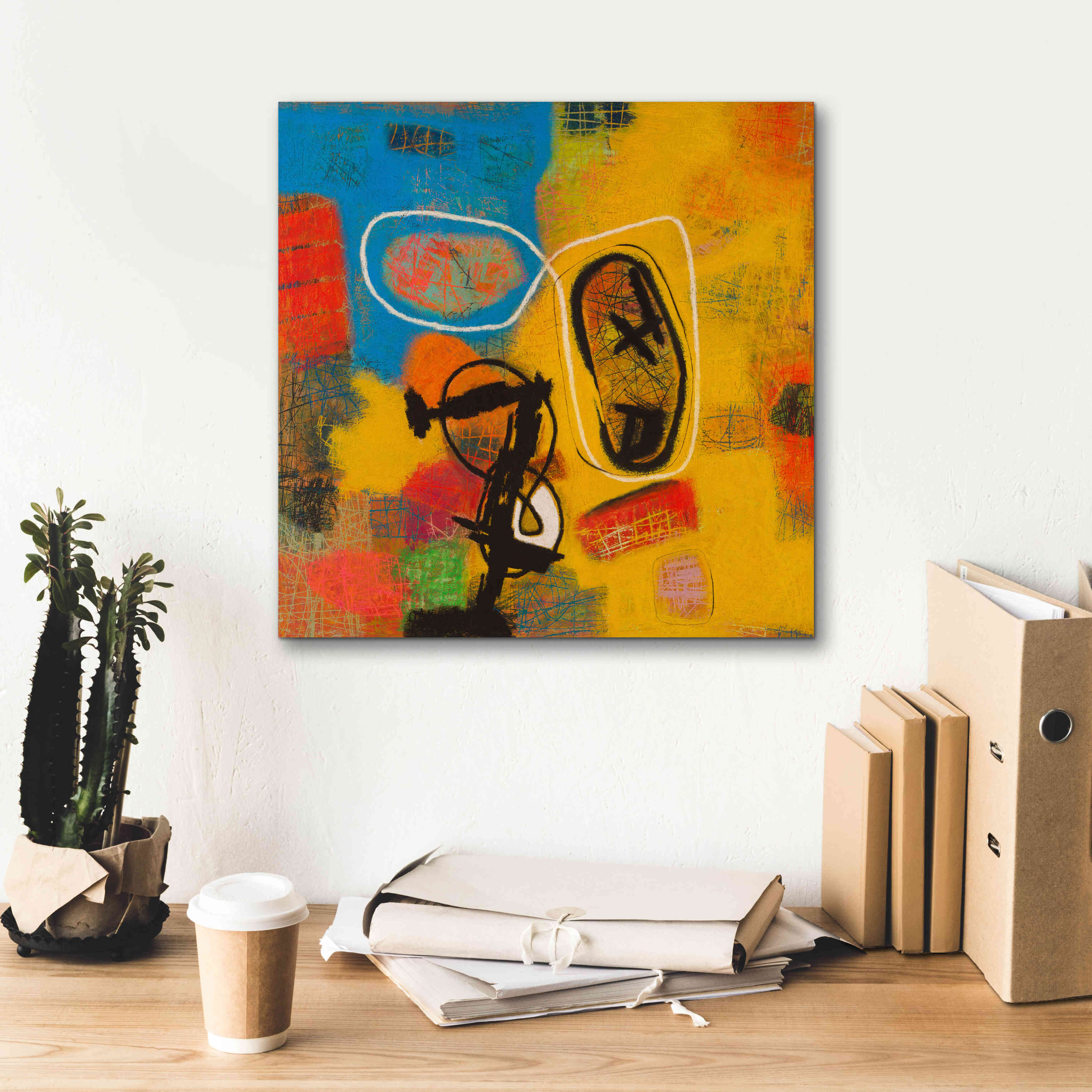 'Conversations in the Abstract 32' by Downs, Giclee Canvas Wall Art,18x18
