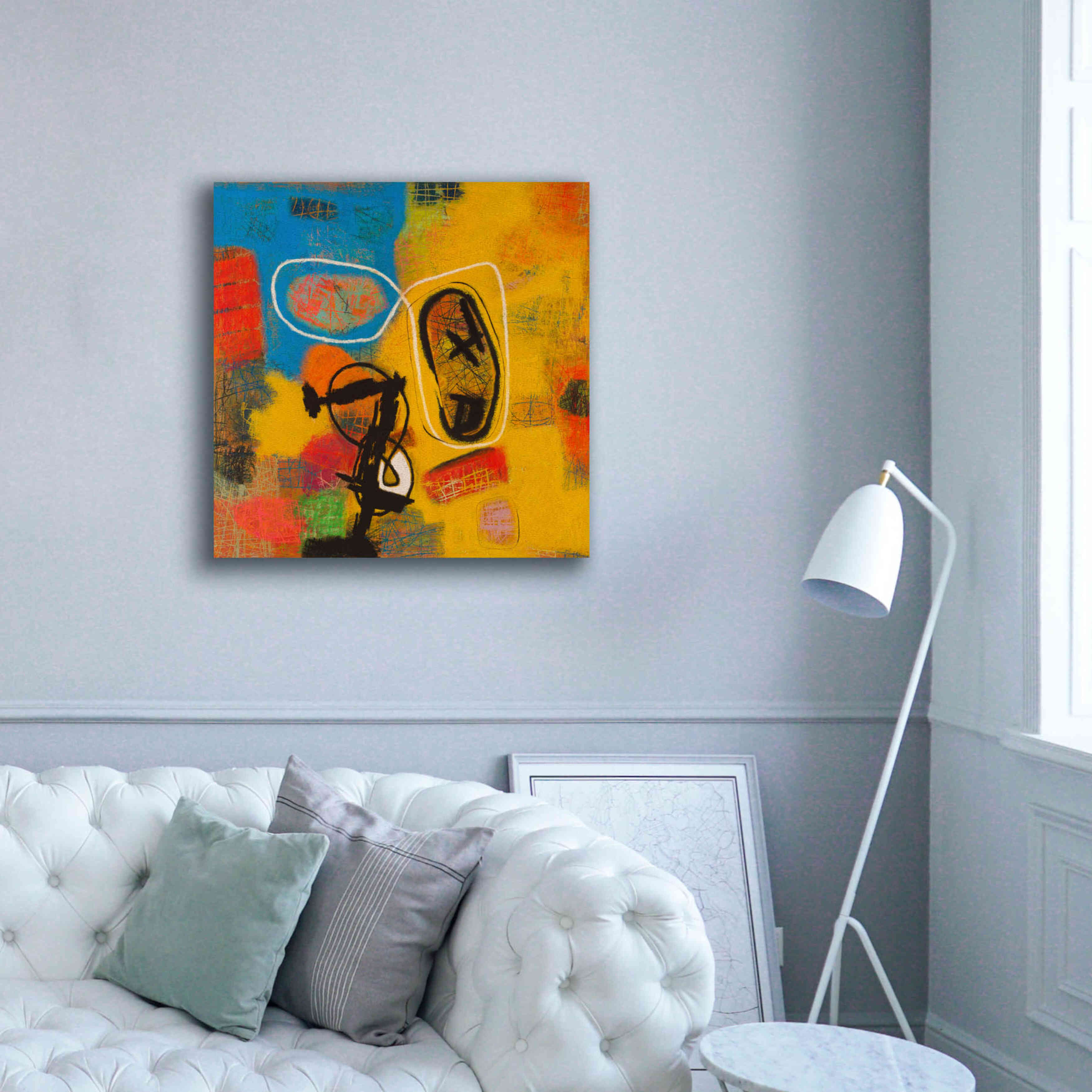 'Conversations in the Abstract 32' by Downs, Giclee Canvas Wall Art,37x37