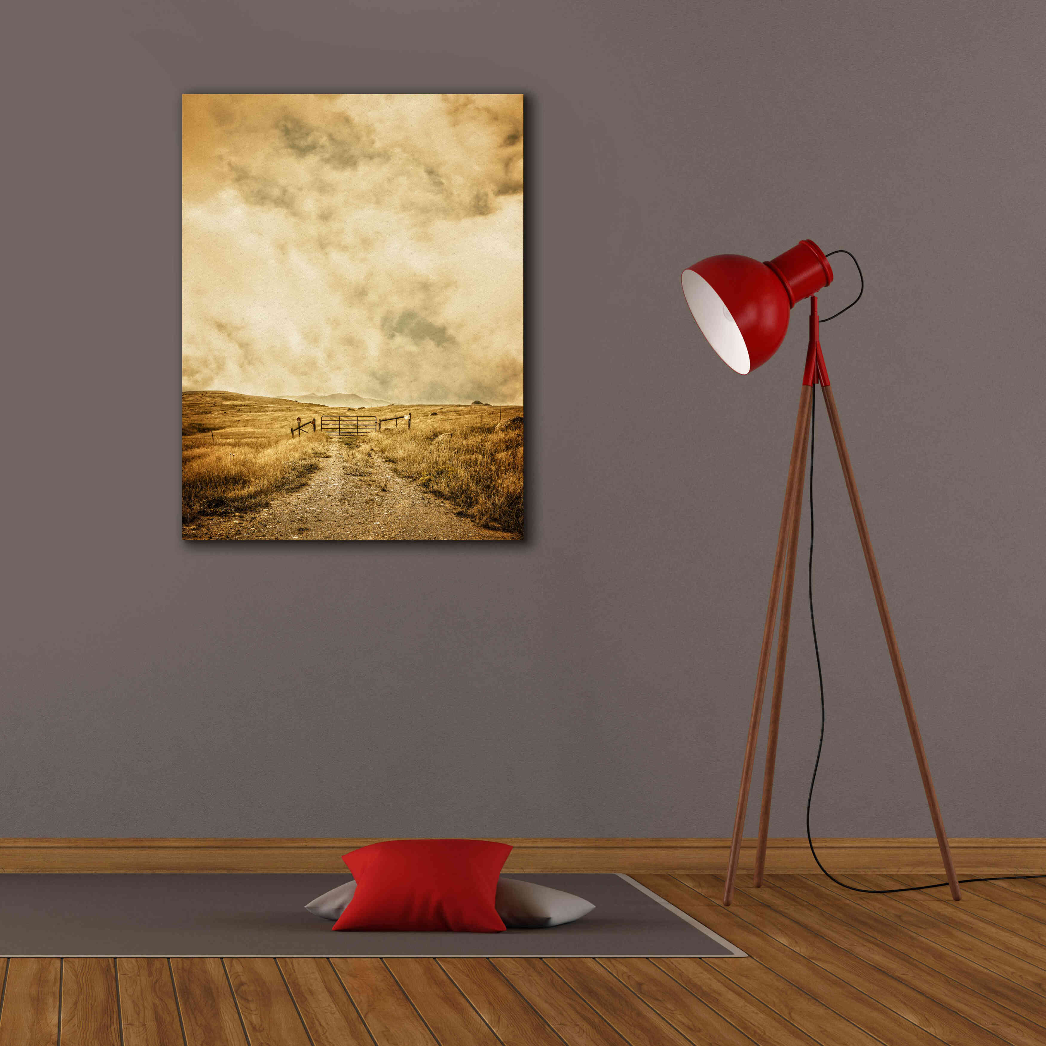 'Ranch Gate' by Edward M. Fielding, Giclee Canvas Wall Art,26x34