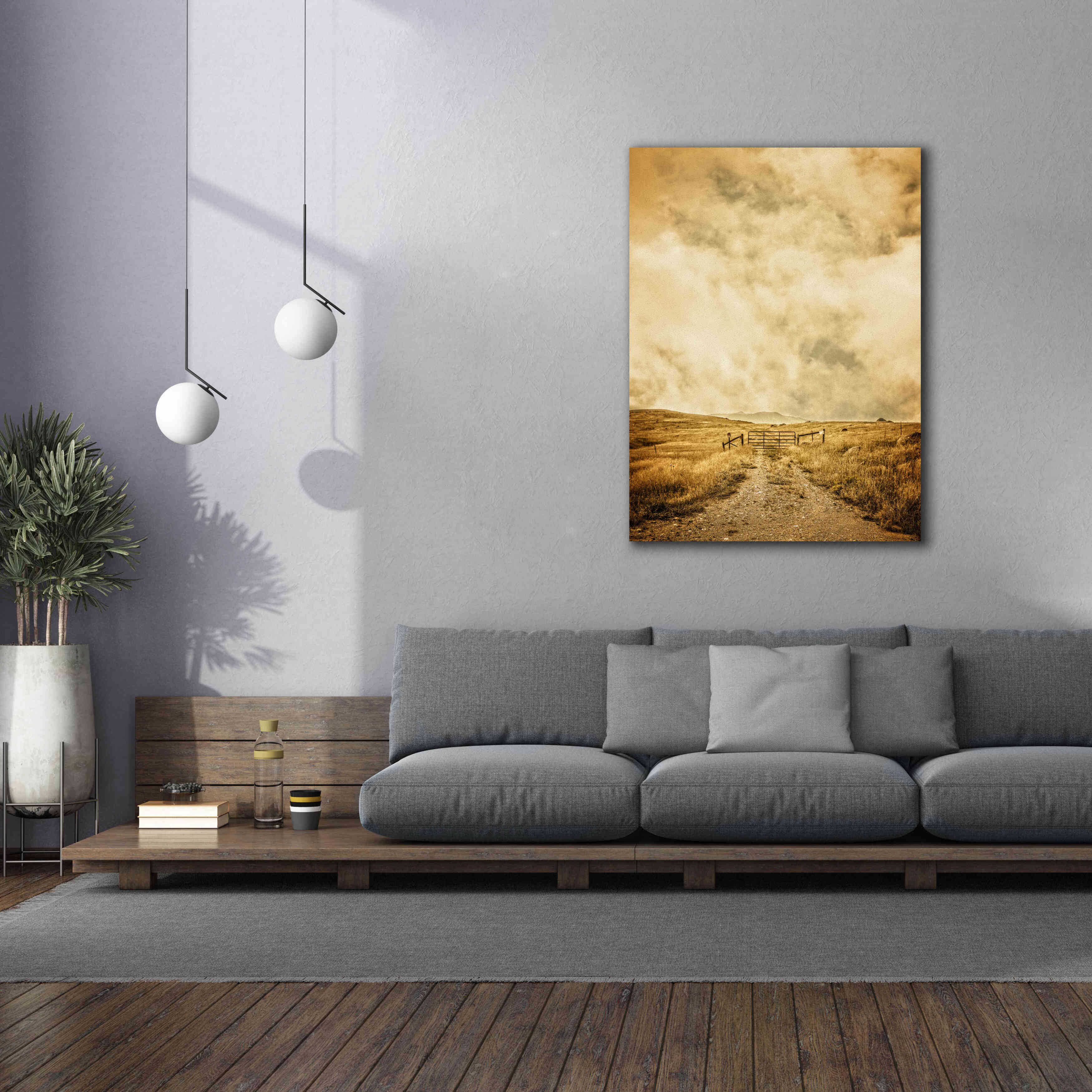 'Ranch Gate' by Edward M. Fielding, Giclee Canvas Wall Art,40x54