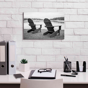 'Relaxing at the Lake' by Edward M. Fielding, Giclee Canvas Wall Art,18x12