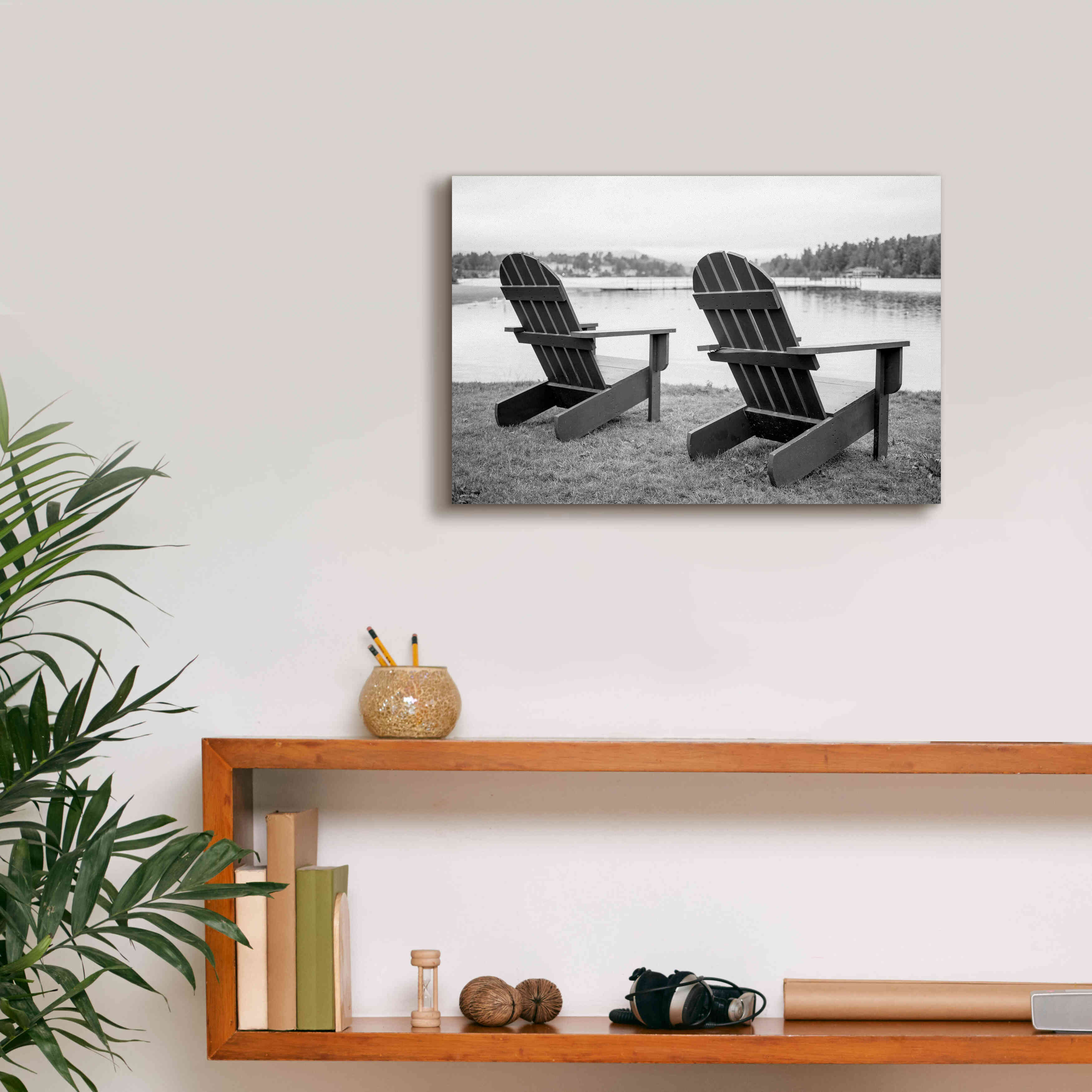 'Relaxing at the Lake' by Edward M. Fielding, Giclee Canvas Wall Art,18x12