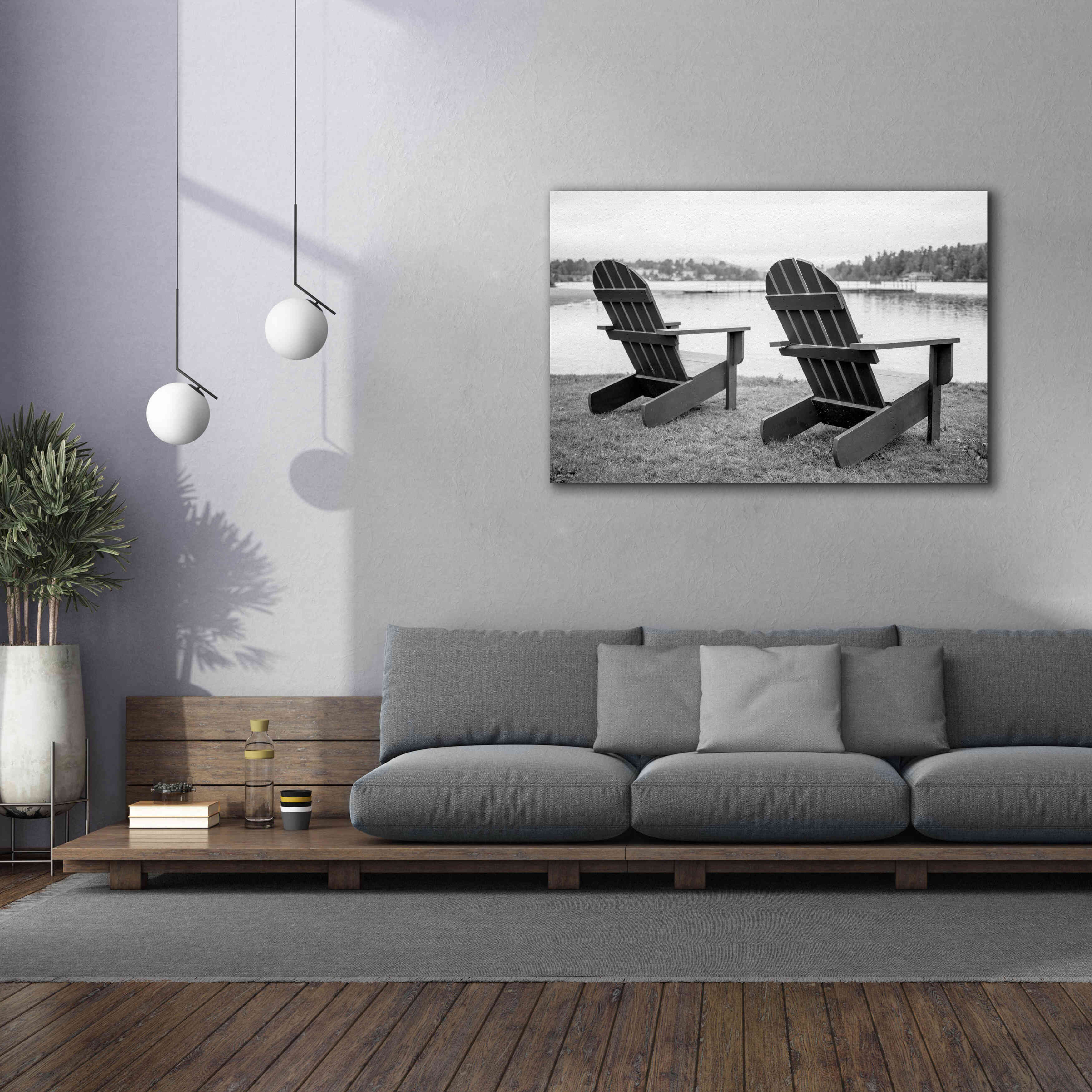'Relaxing at the Lake' by Edward M. Fielding, Giclee Canvas Wall Art,60x40
