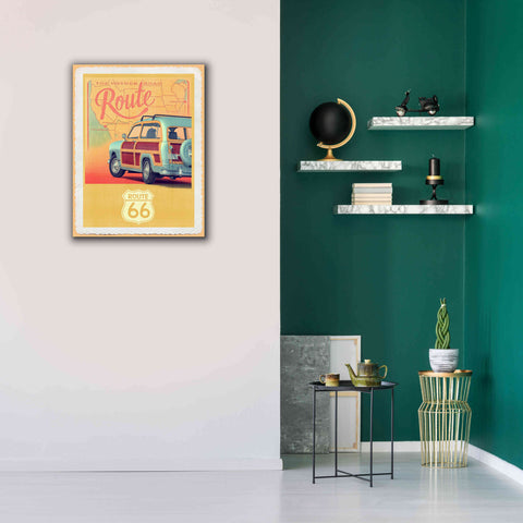 Image of 'Route 66 Vintage Travel' by Edward M. Fielding, Giclee Canvas Wall Art,26x34