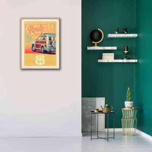 'Route 66 Vintage Travel' by Edward M. Fielding, Giclee Canvas Wall Art,26x34