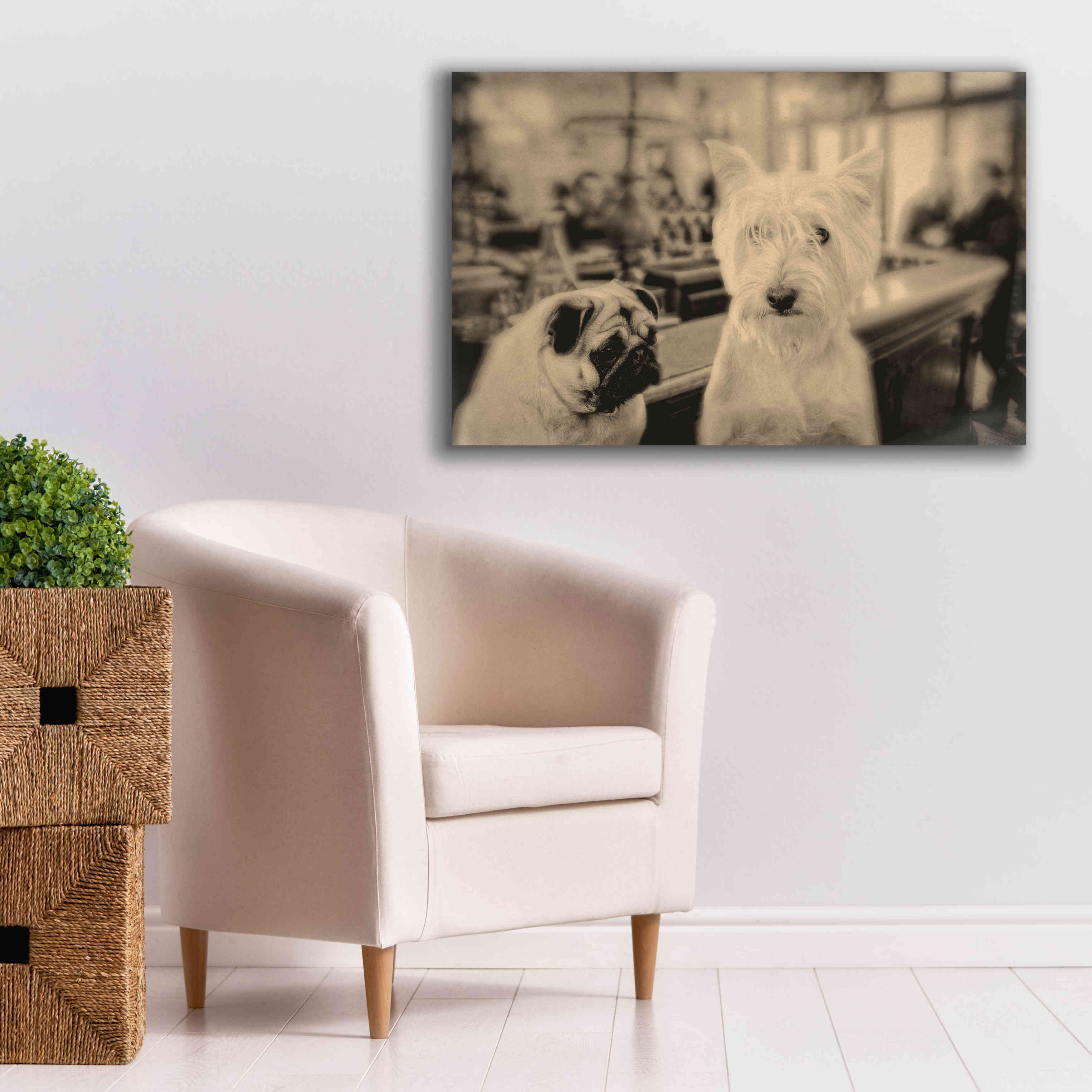 'Singles Night' by Edward M. Fielding, Giclee Canvas Wall Art,40x26