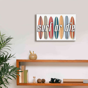 'Surf of Die' by Edward M. Fielding, Giclee Canvas Wall Art,18x12