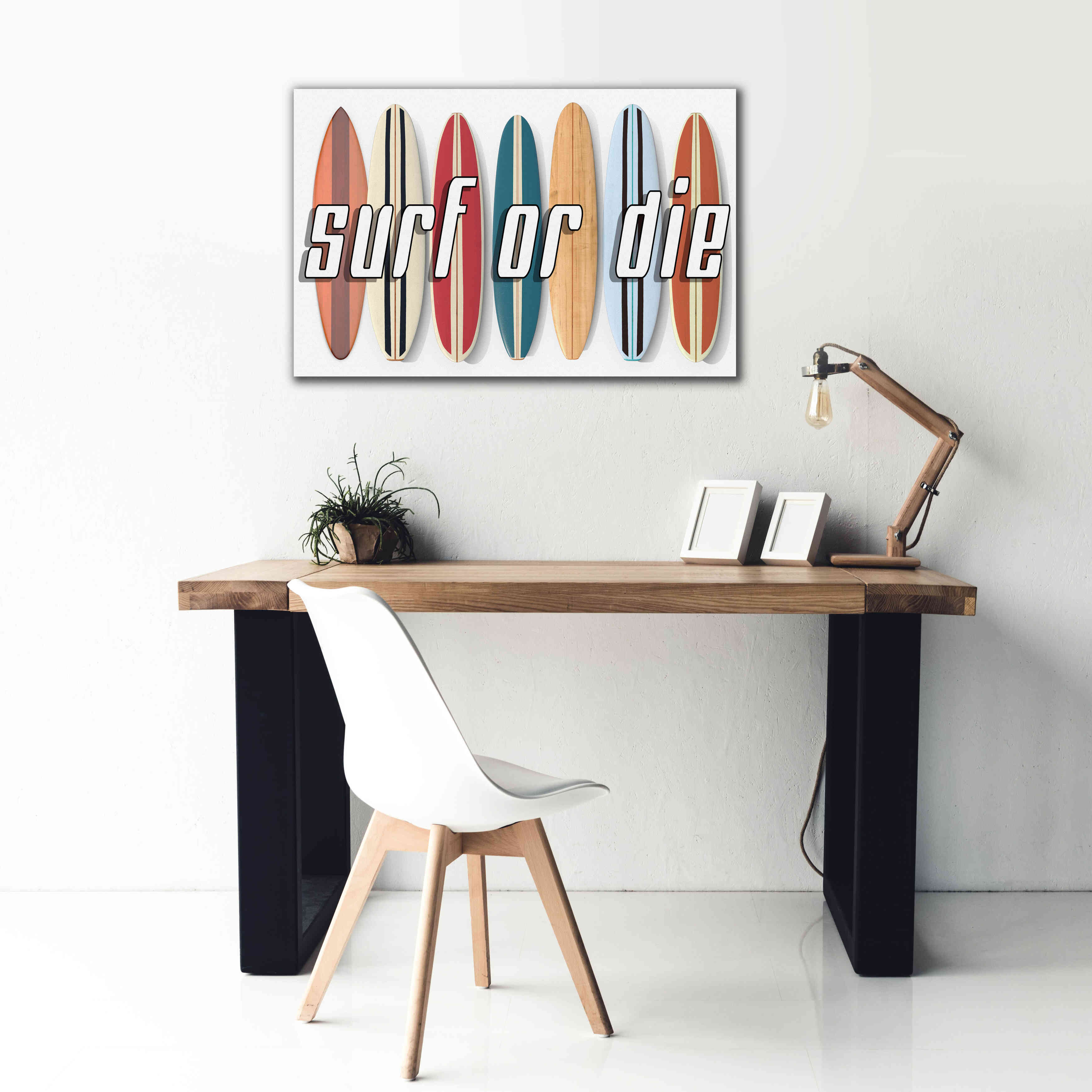 'Surf of Die' by Edward M. Fielding, Giclee Canvas Wall Art,40x26