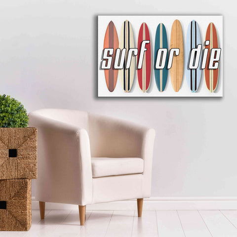 Image of 'Surf of Die' by Edward M. Fielding, Giclee Canvas Wall Art,40x26