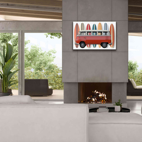 Image of 'Surfer Van' by Edward M. Fielding, Giclee Canvas Wall Art,40x26