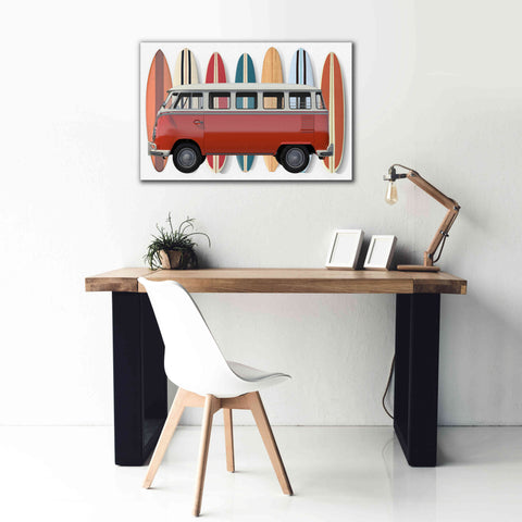 Image of 'Surfer Van' by Edward M. Fielding, Giclee Canvas Wall Art,40x26