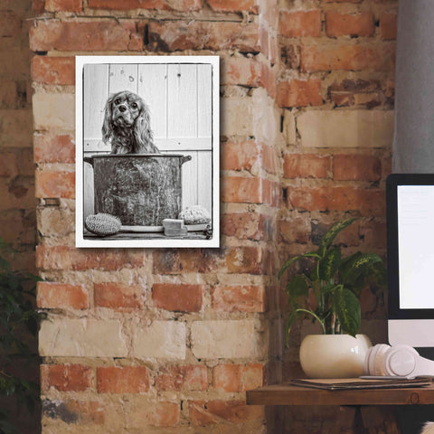 Image of 'Vintage Puppy Bath' by Edward M. Fielding, Giclee Canvas Wall Art,12x16