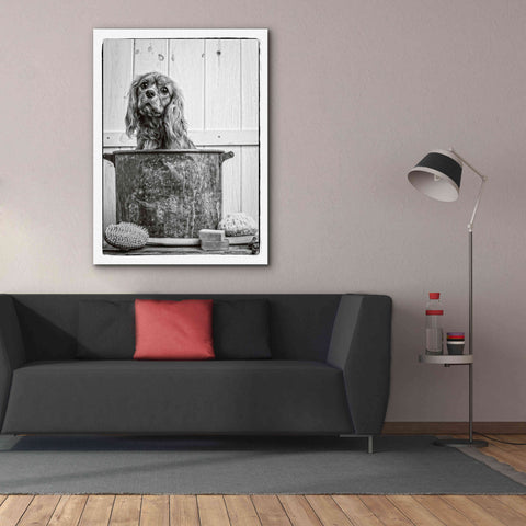 Image of 'Vintage Puppy Bath' by Edward M. Fielding, Giclee Canvas Wall Art,40x54