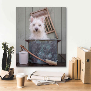 'Washing the Dog' by Edward M. Fielding, Giclee Canvas Wall Art,20x24