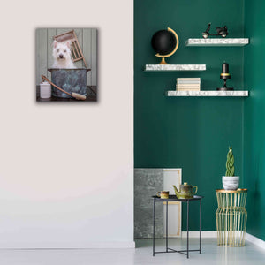 'Washing the Dog' by Edward M. Fielding, Giclee Canvas Wall Art,20x24