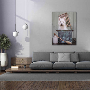 'Washing the Dog' by Edward M. Fielding, Giclee Canvas Wall Art,40x54