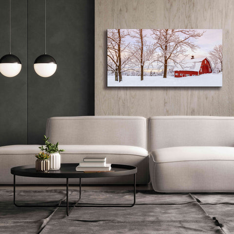 Image of 'Winter Arrives' by Edward M. Fielding, Giclee Canvas Wall Art,60x30