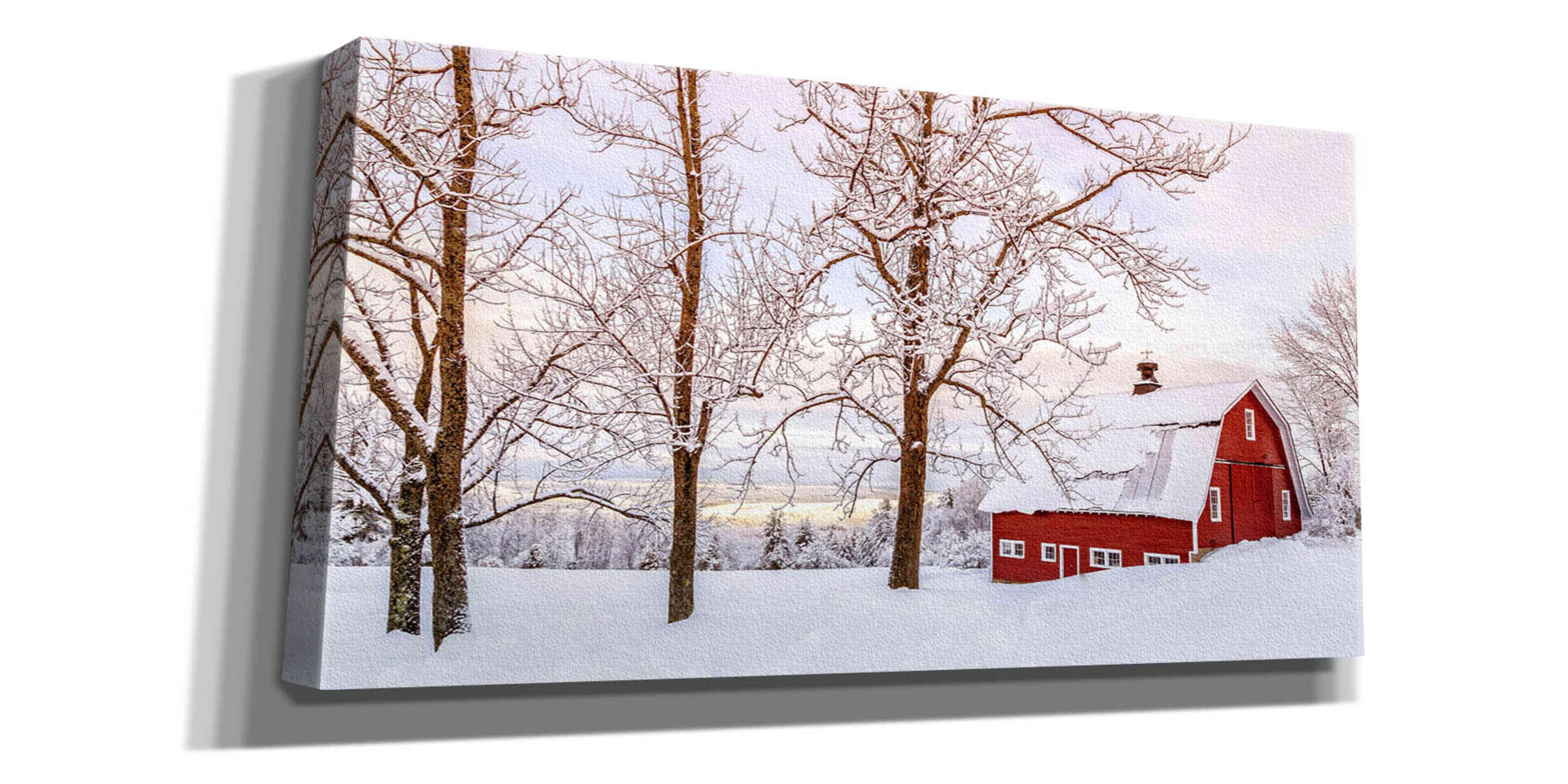 'Winter Arrives' by Edward M. Fielding, Giclee Canvas Wall Art