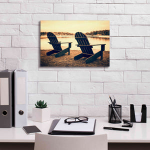 'At the Lakes' by Edward M. Fielding, Giclee Canvas Wall Art,18x12