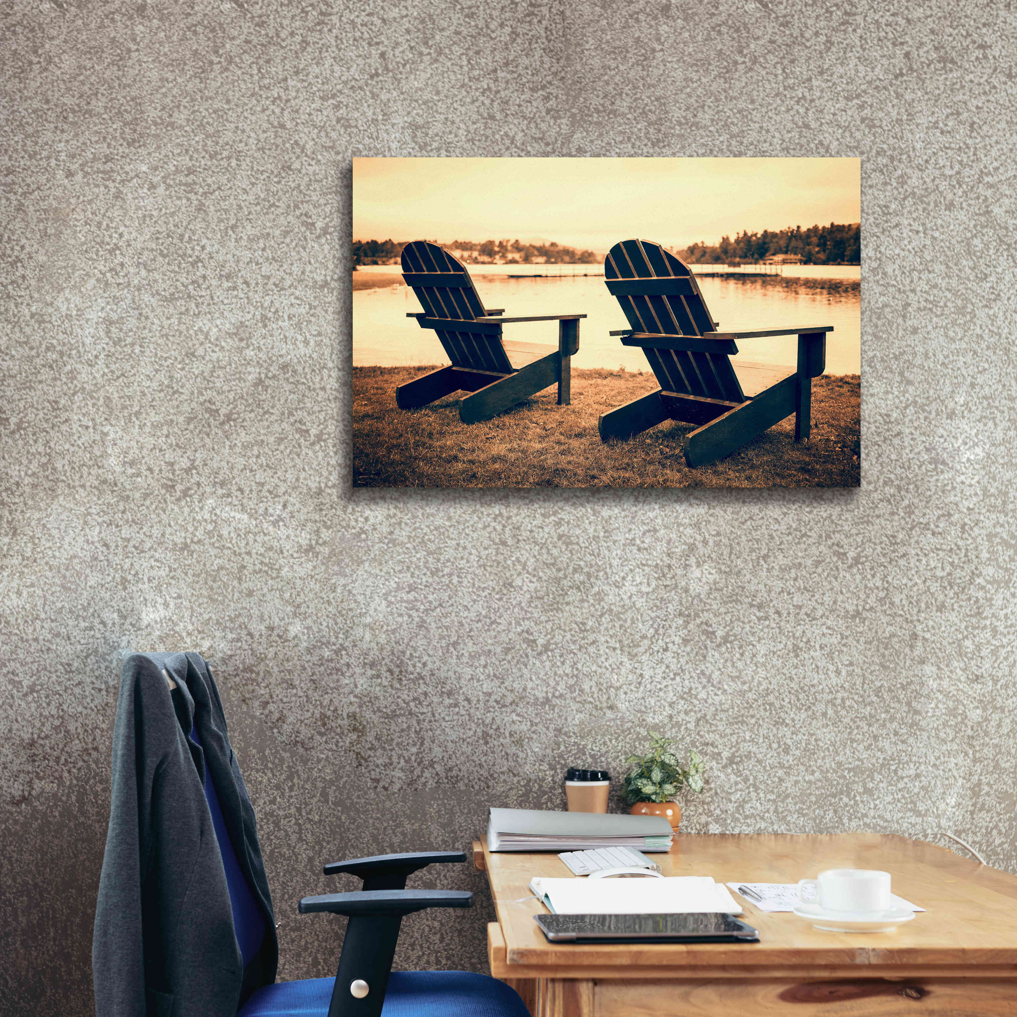 'At the Lakes' by Edward M. Fielding, Giclee Canvas Wall Art,40x26