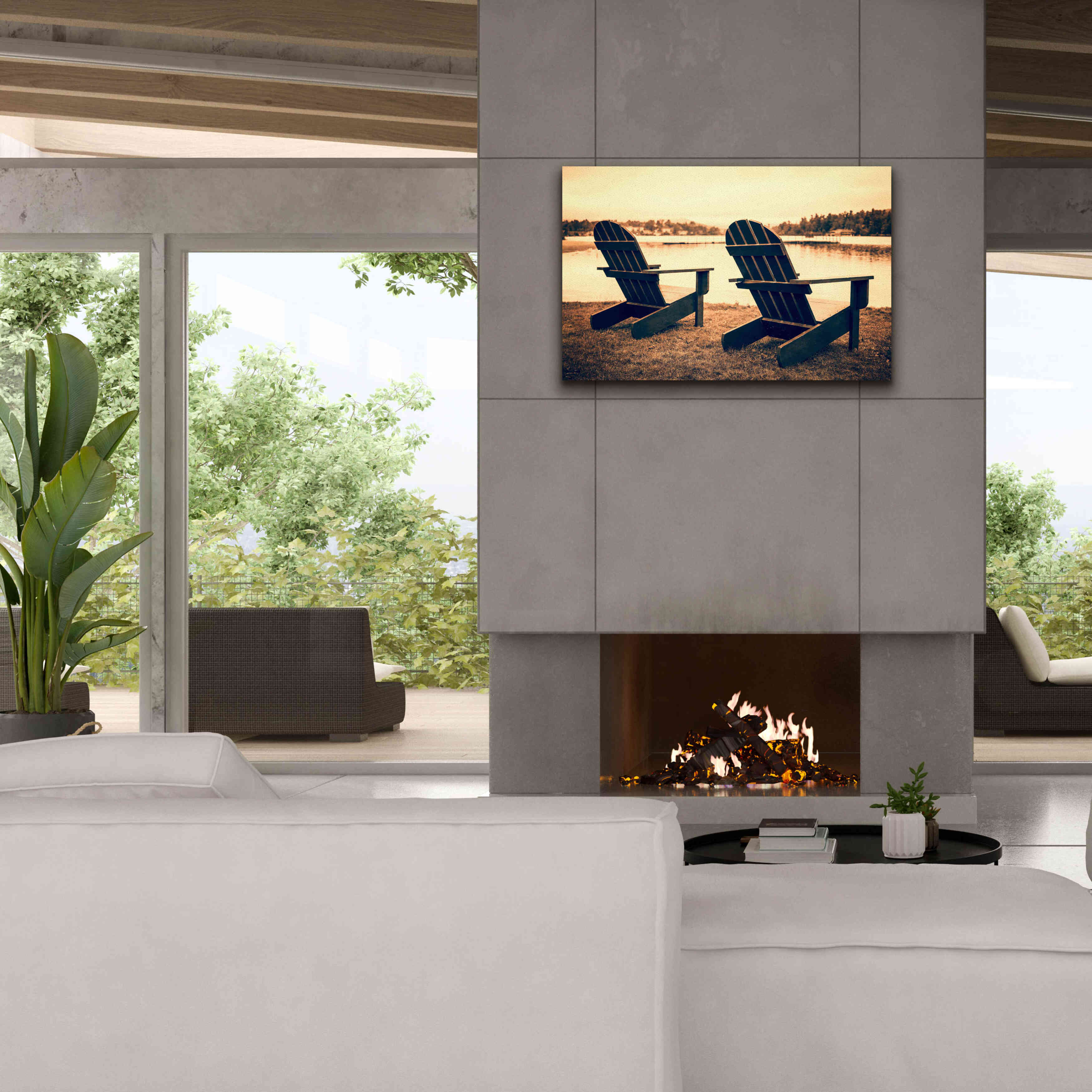 'At the Lakes' by Edward M. Fielding, Giclee Canvas Wall Art,40x26