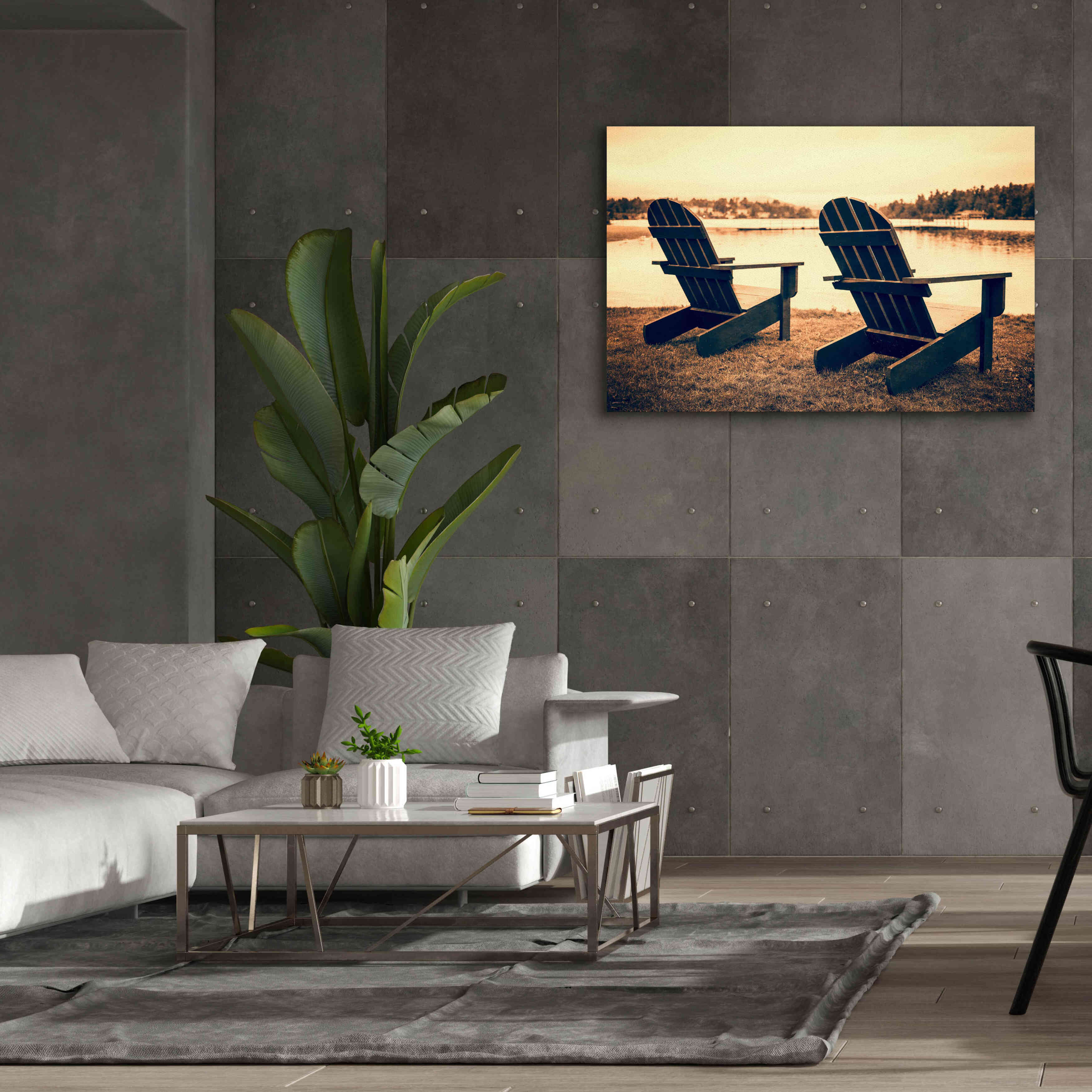 'At the Lakes' by Edward M. Fielding, Giclee Canvas Wall Art,60x40