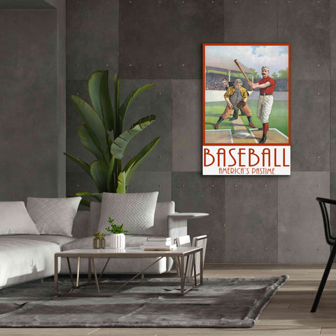 Image of 'Baseball America' by Edward M. Fielding, Giclee Canvas Wall Art,40x60