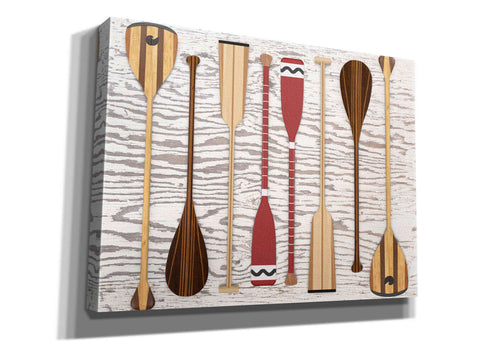 Image of 'Canoe Paddles & Oar' by Edward M. Fielding, Giclee Canvas Wall Art