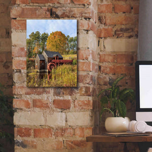 'Grist Mill' by Edward M. Fielding, Giclee Canvas Wall Art,12x16