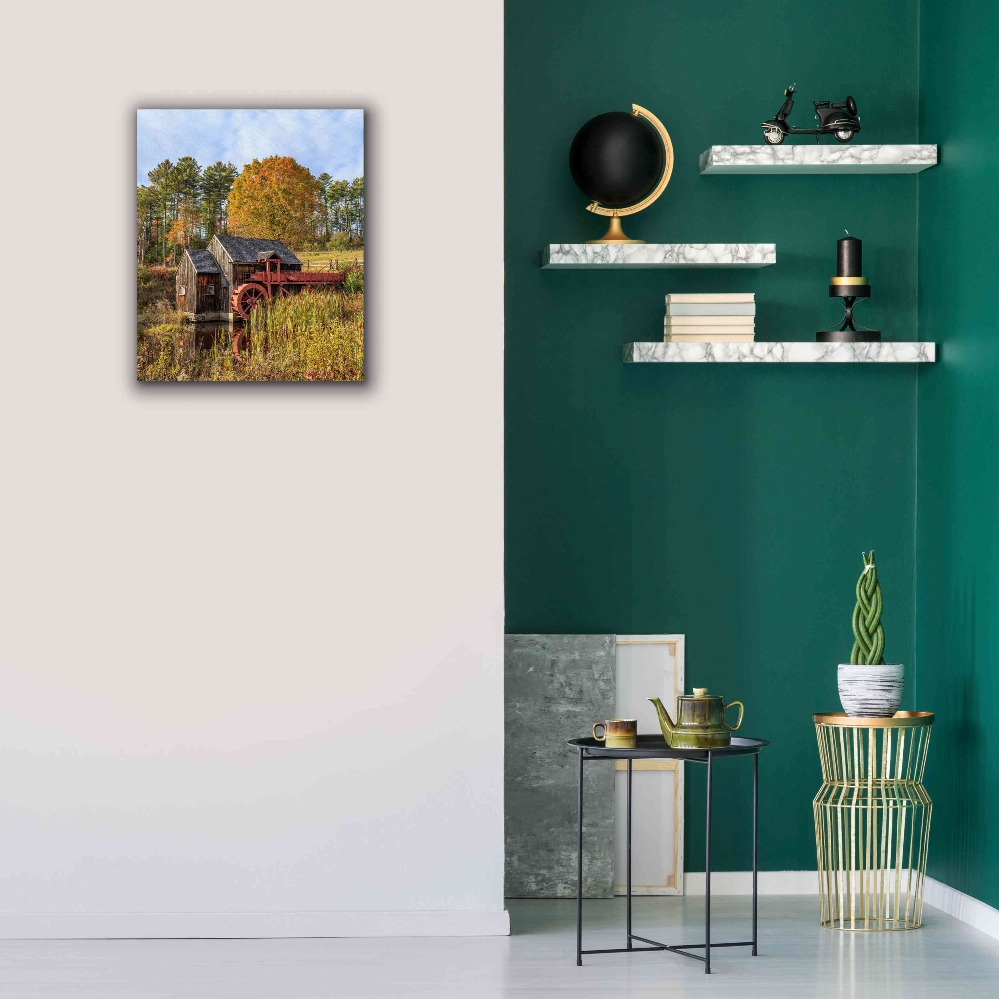 'Grist Mill' by Edward M. Fielding, Giclee Canvas Wall Art,20x24