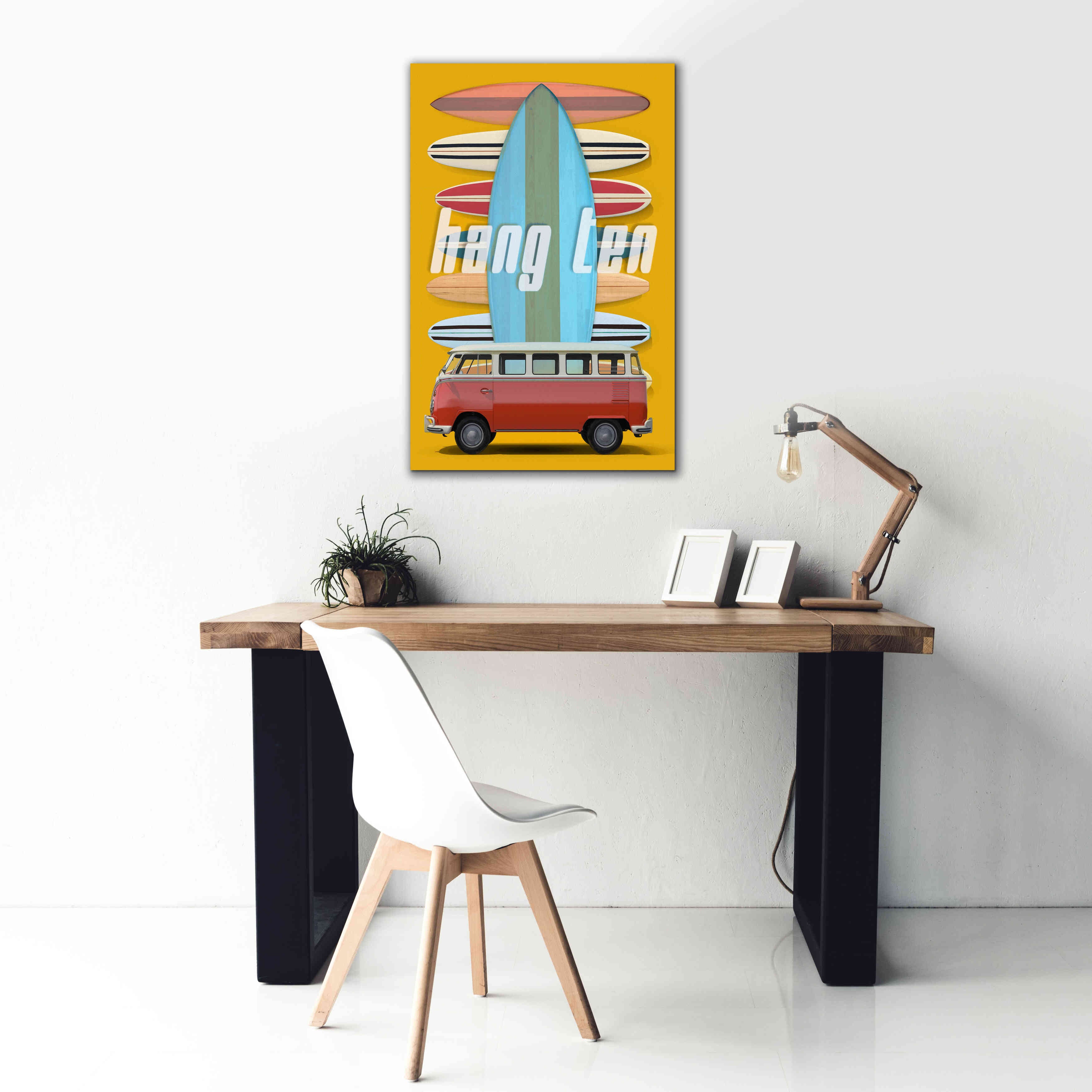 'Hang Ten' by Edward M. Fielding, Giclee Canvas Wall Art,26x40