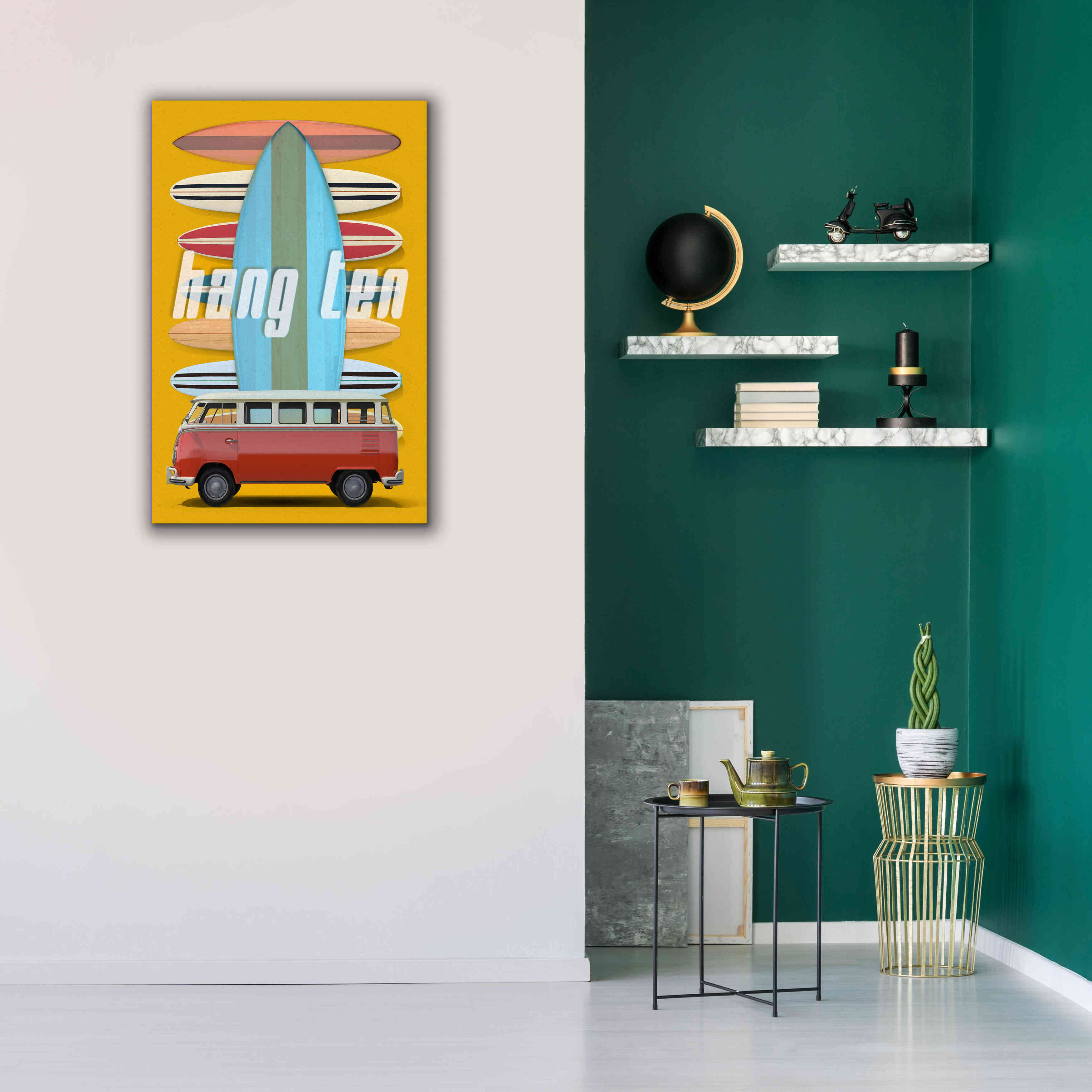 'Hang Ten' by Edward M. Fielding, Giclee Canvas Wall Art,26x40