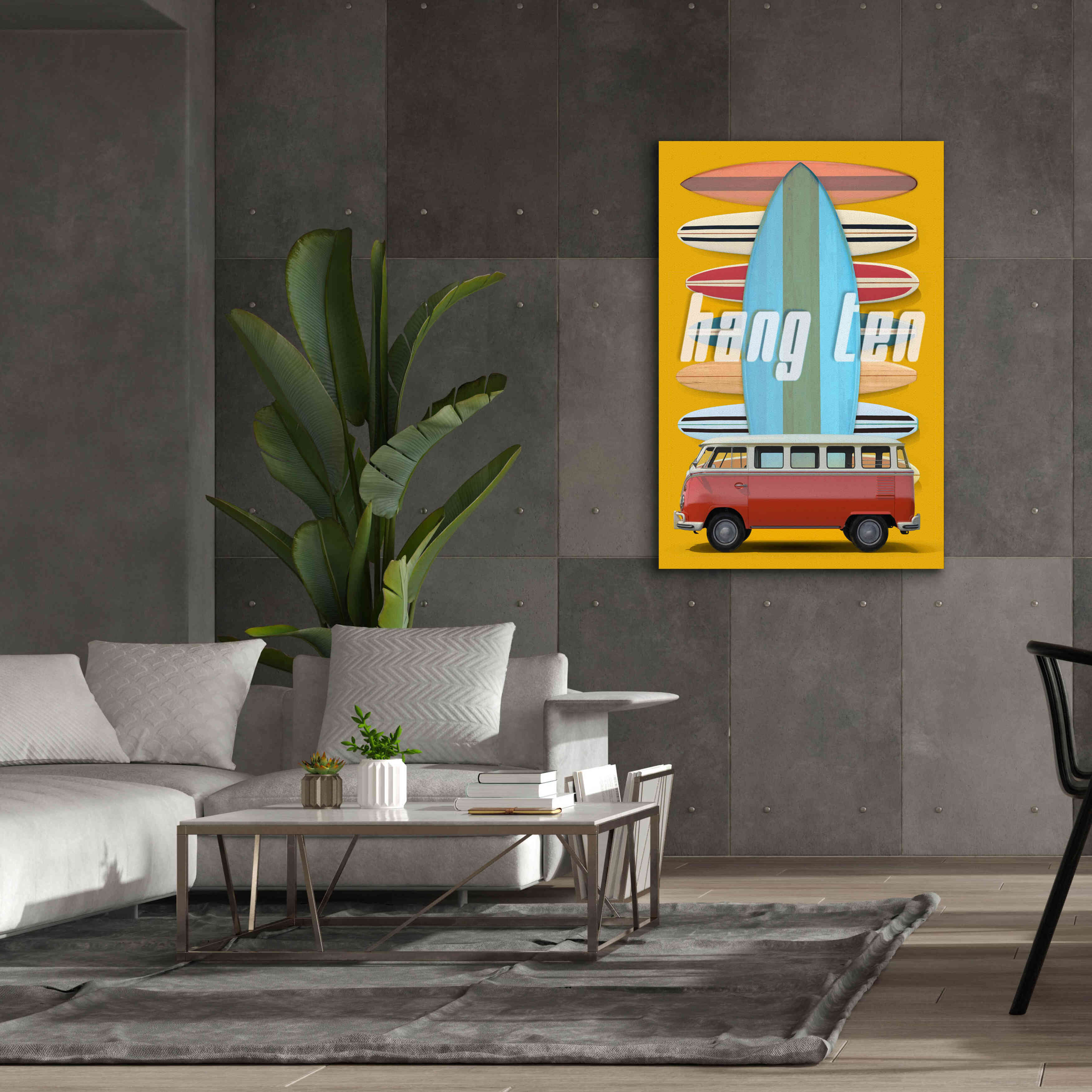 'Hang Ten' by Edward M. Fielding, Giclee Canvas Wall Art,40x60