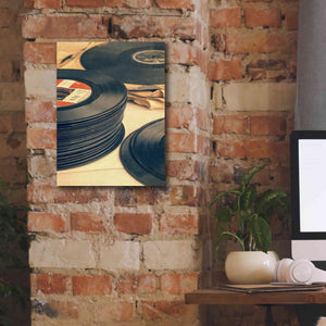 'Old 45s' by Edward M. Fielding, Giclee Canvas Wall Art,12x16