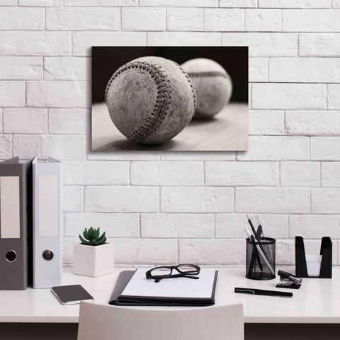 Image of 'Old Baseballs' by Edward M. Fielding, Giclee Canvas Wall Art,18x12