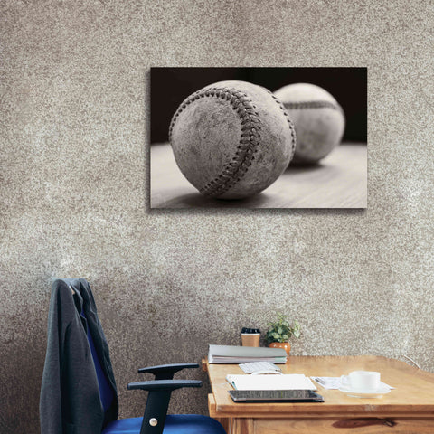Image of 'Old Baseballs' by Edward M. Fielding, Giclee Canvas Wall Art,40x26