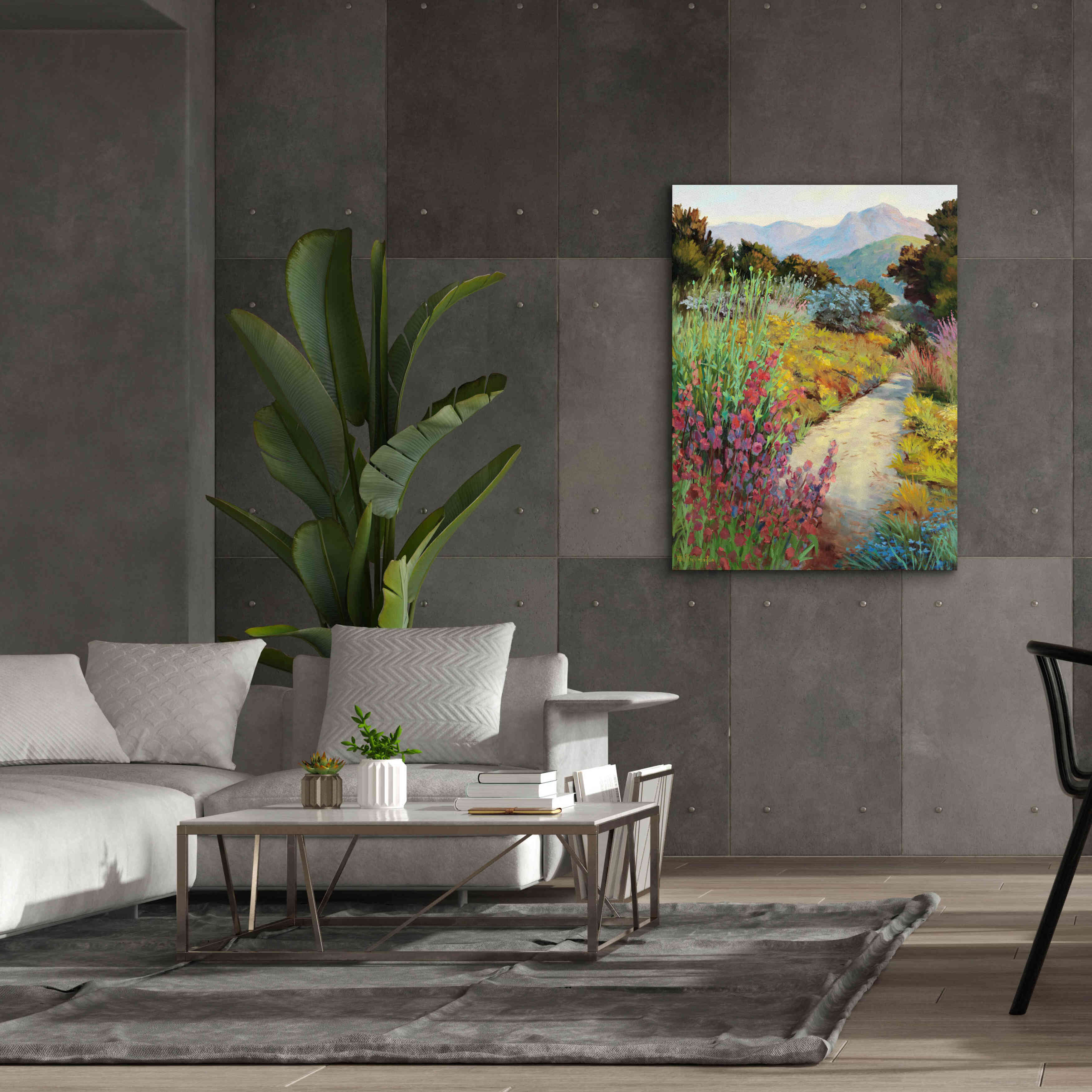 'Garden Path' by Ellie Freudenstein, Giclee Canvas Wall Art,40x54