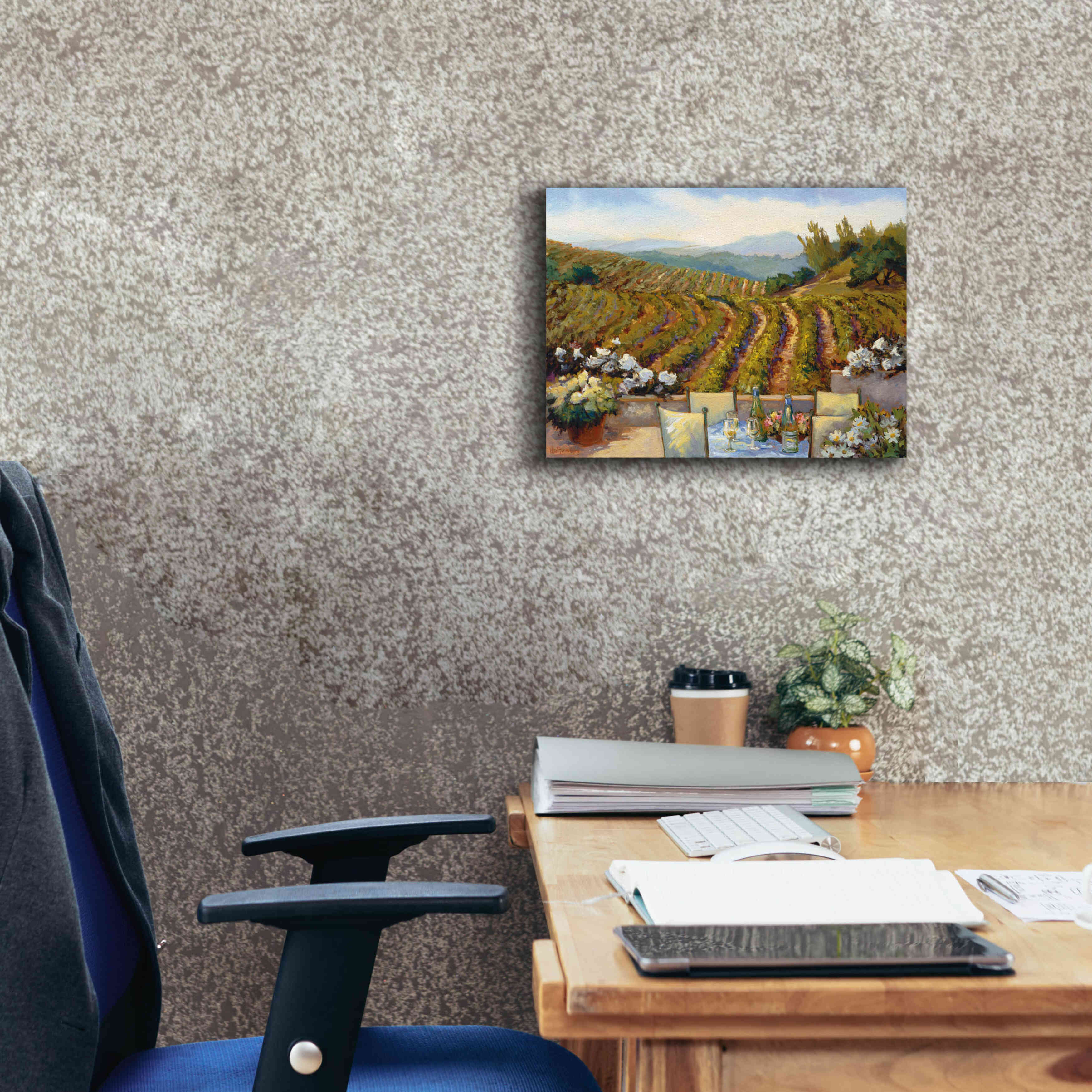 'Vineyards to Mount St. Helena' by Ellie Freudenstein, Giclee Canvas Wall Art,16x12
