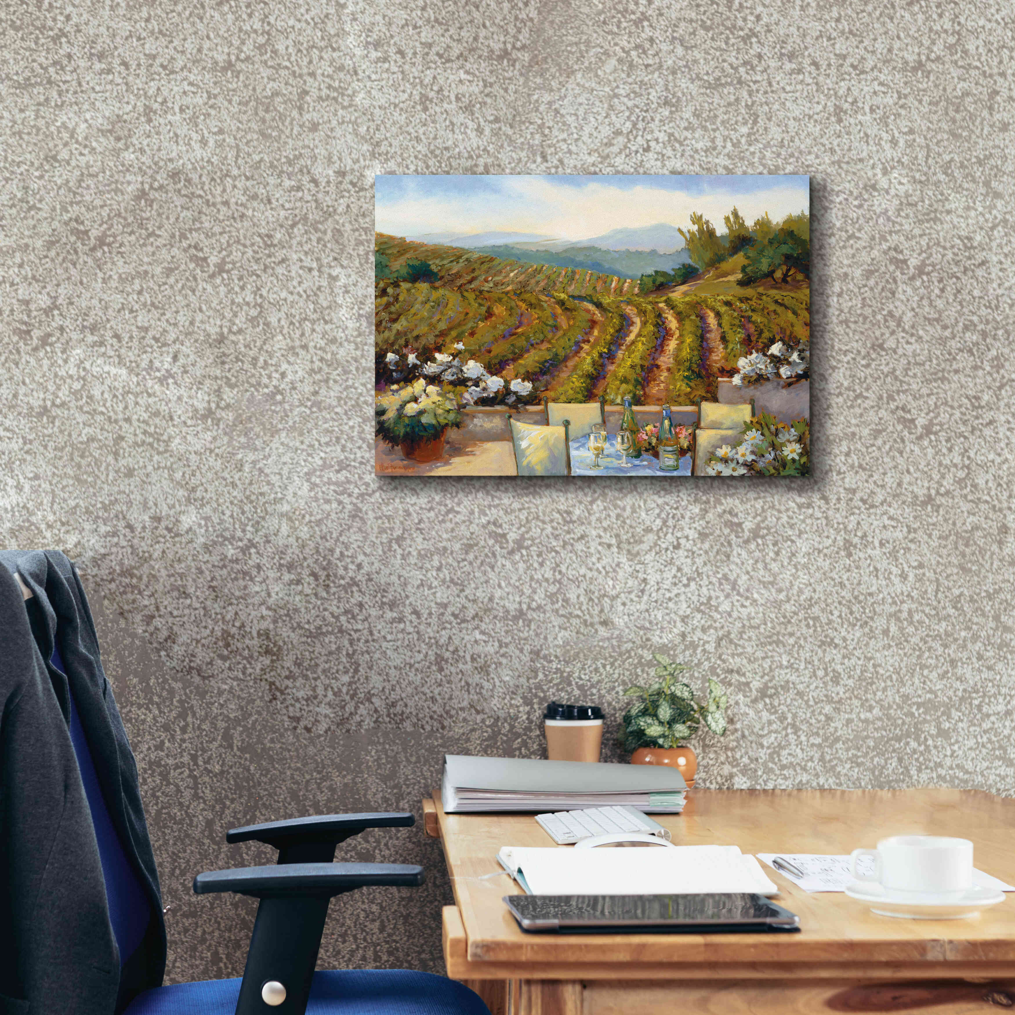 'Vineyards to Mount St. Helena' by Ellie Freudenstein, Giclee Canvas Wall Art,24x20