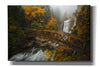 'A Bridge in the Forest' by Enrico Fossati, Giclee Canvas Wall Art