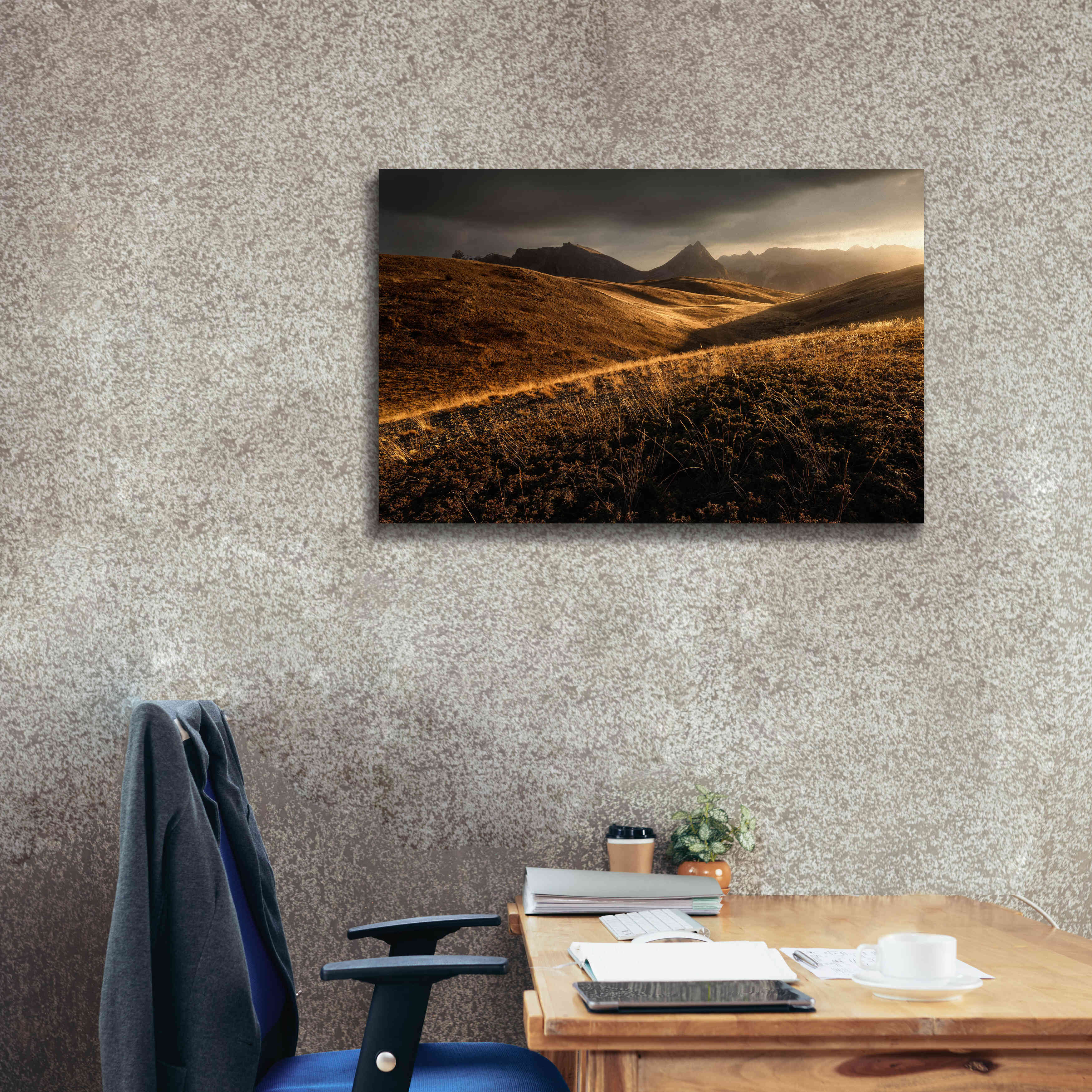 'Last Autumn Light' by Enrico Fossati, Giclee Canvas Wall Art,40x26