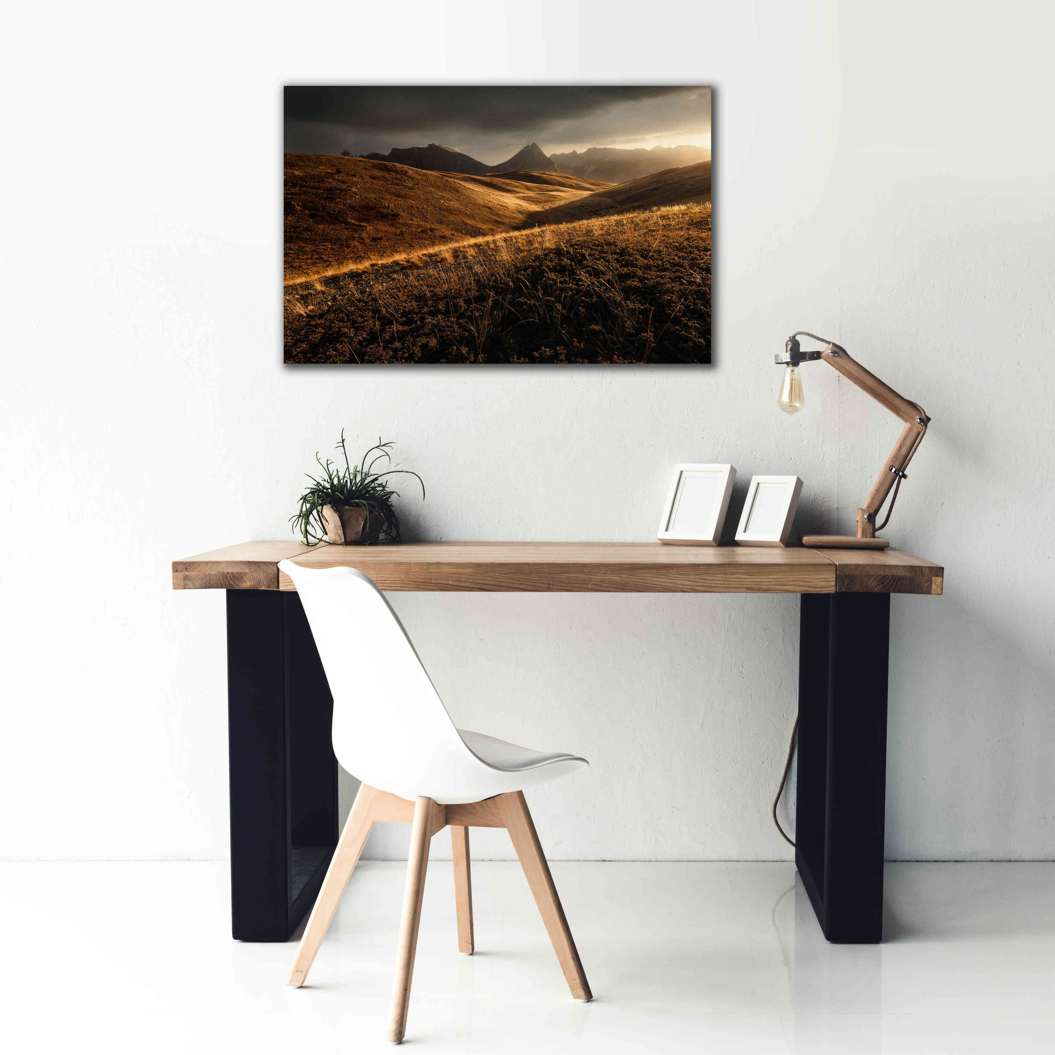 'Last Autumn Light' by Enrico Fossati, Giclee Canvas Wall Art,40x26