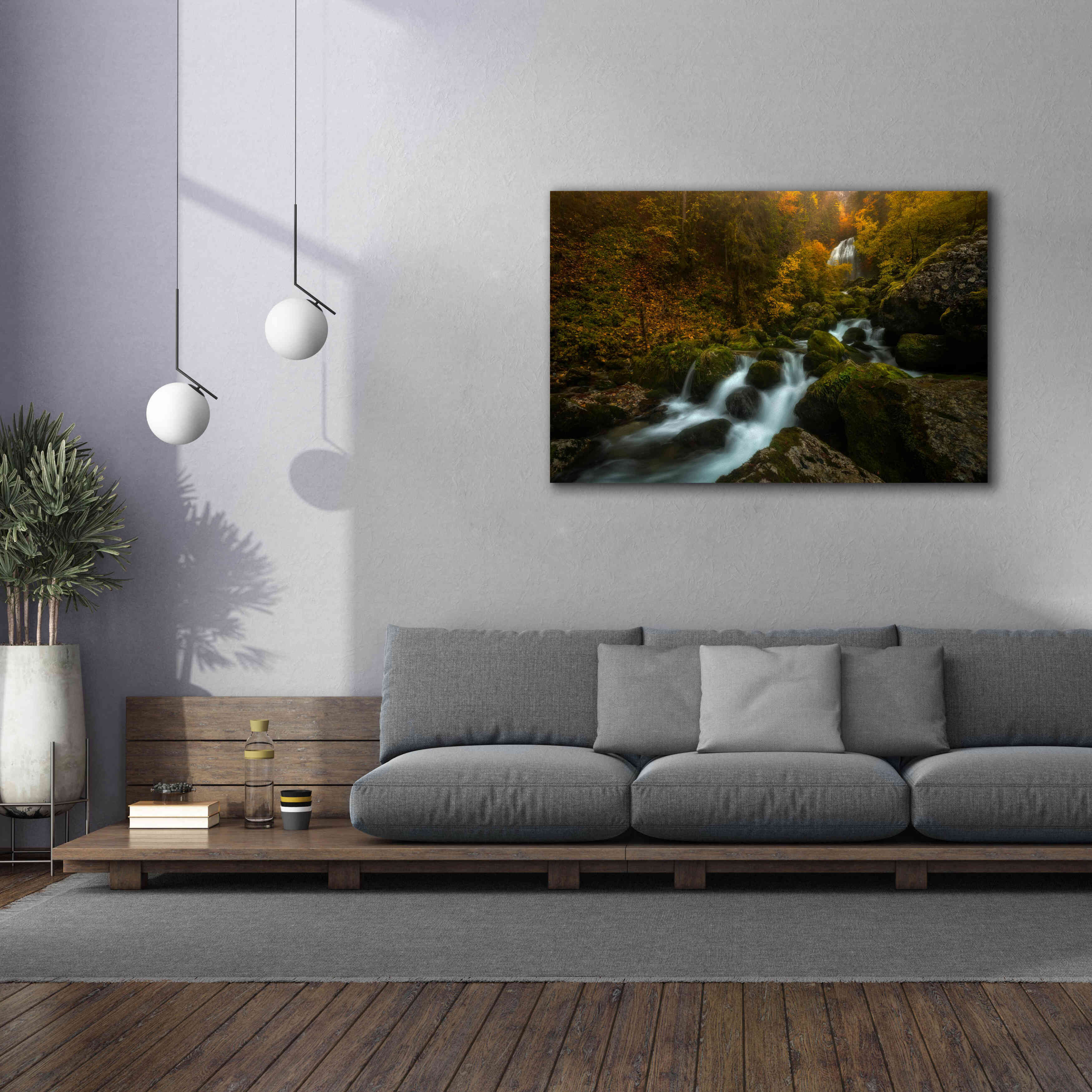 'Resplendent Stream' by Enrico Fossati, Giclee Canvas Wall Art,60x40