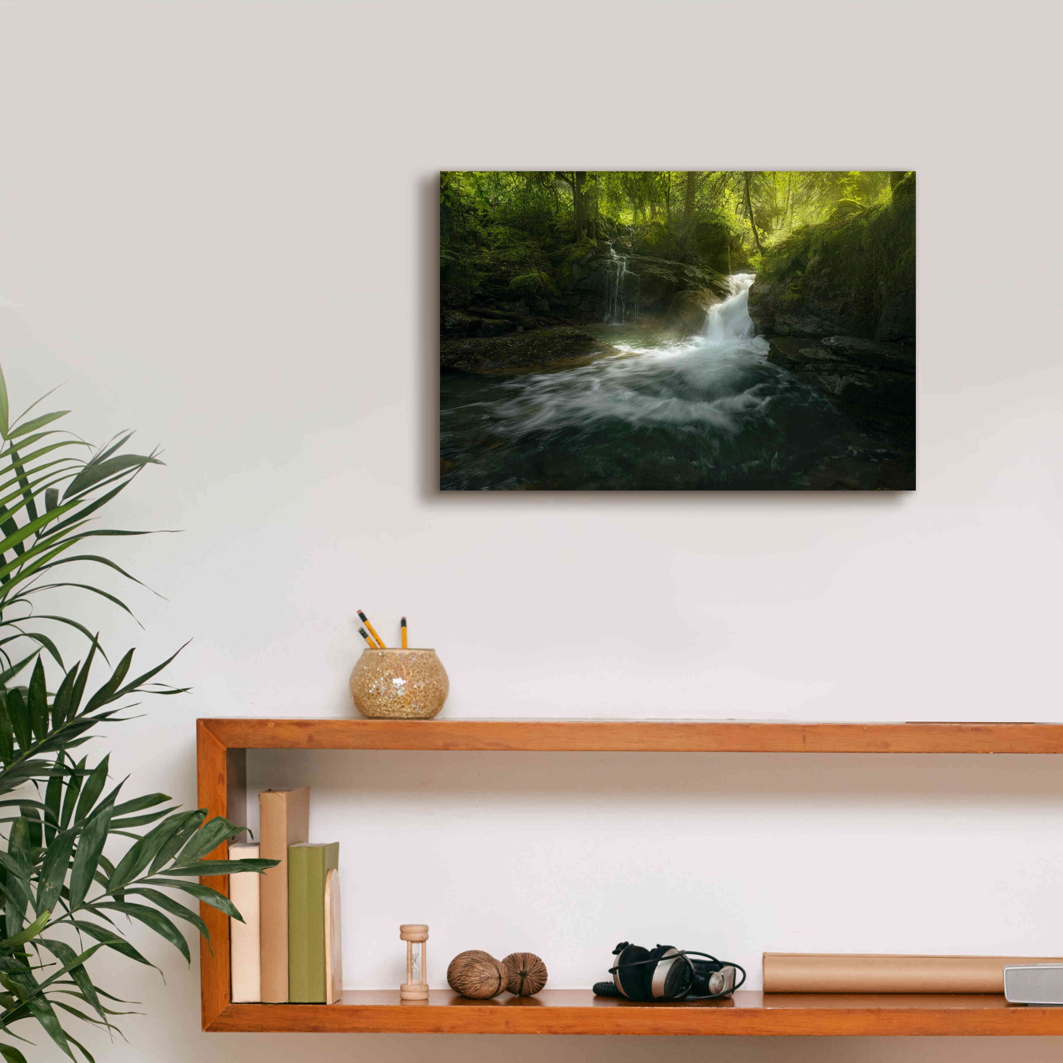 'Stream of Life' by Enrico Fossati, Giclee Canvas Wall Art,18x12